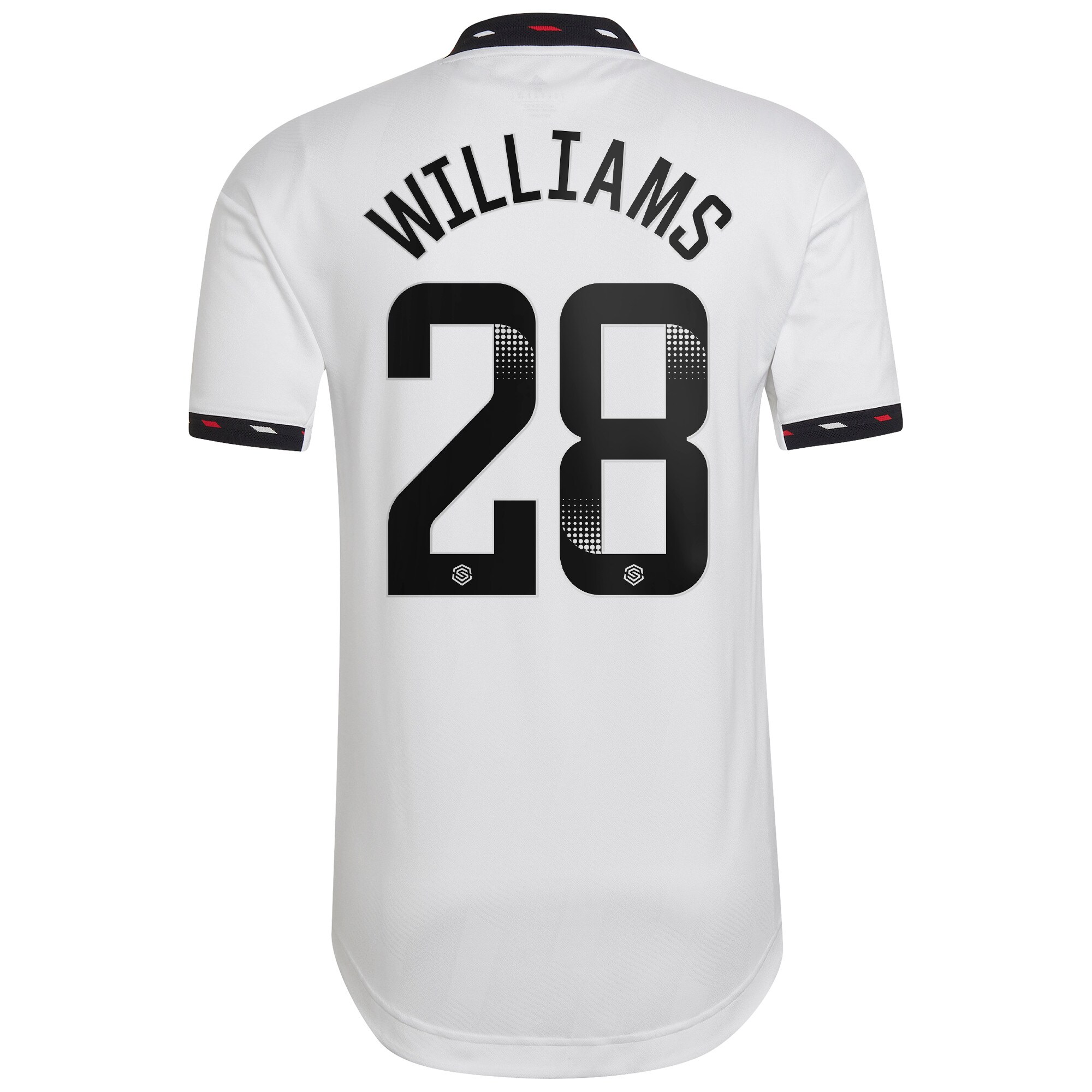 Men Manchester United Away Shirts Rachel Williams WSL Authentic Shirt 2022-23 Williams 28 Printing