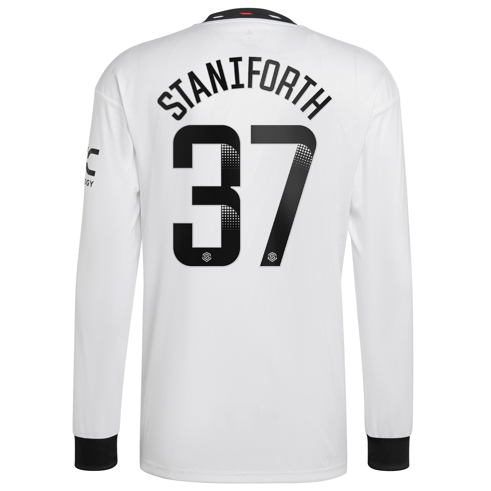 Men Manchester United Away Shirts Lucy Staniforth WSL Shirt 2022-23 Long Sleeve Staniforth 37 Printing