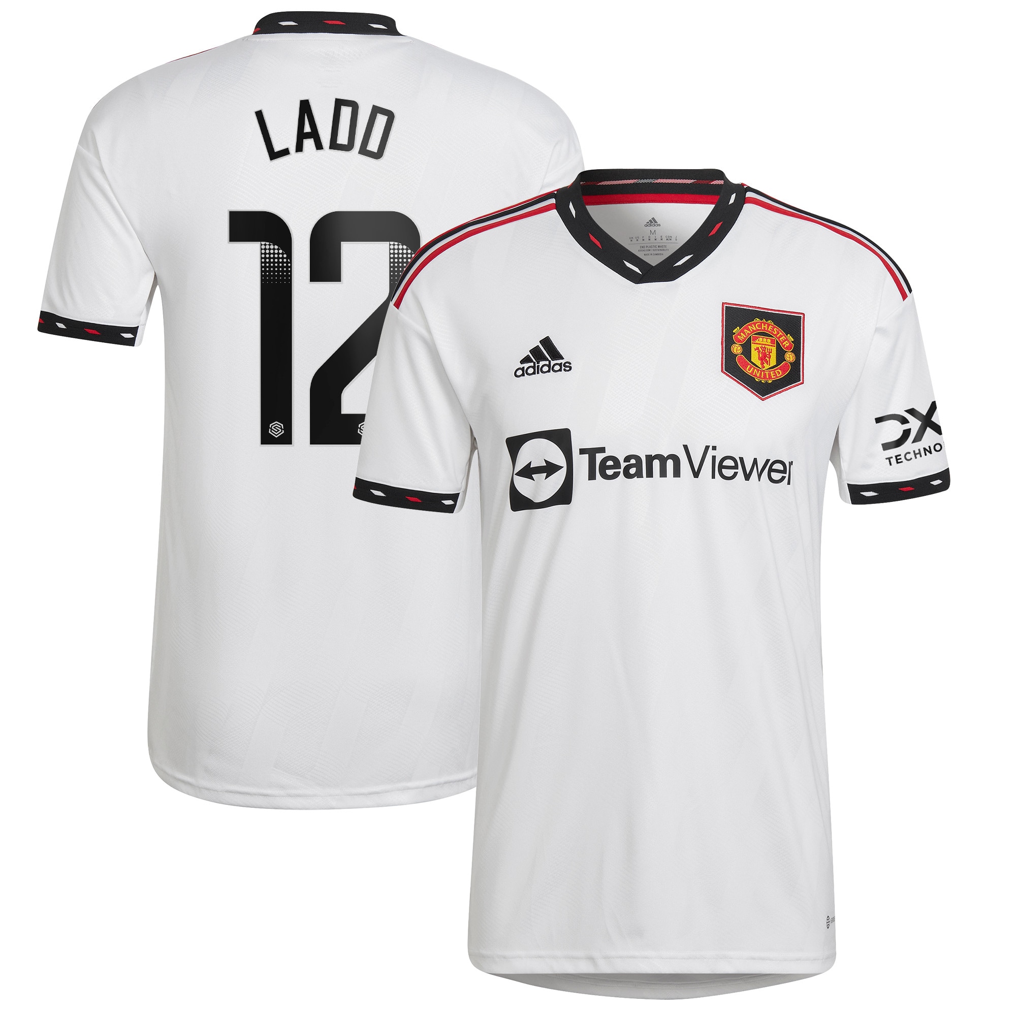 Men Manchester United Away Shirts Hayley Ladd WSL Shirt 2022-23 Ladd 12 Printing