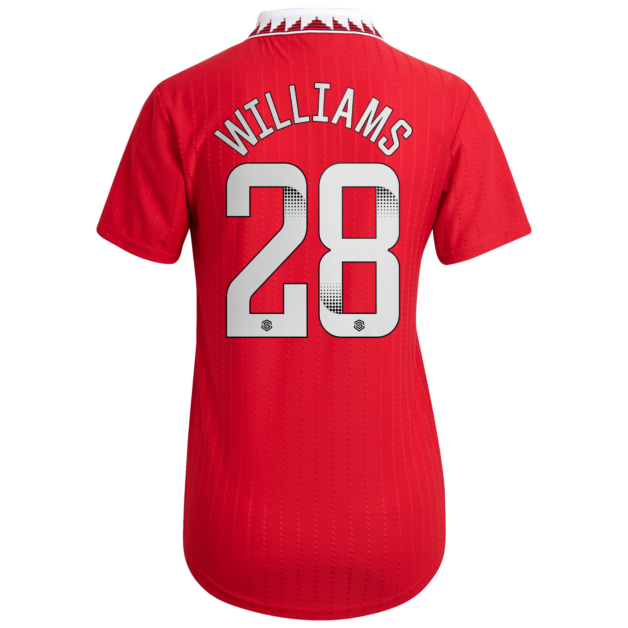Men Manchester United Home Shirts Rachel Williams WSL Authentic Shirt 2022-23 Williams 28 Printing