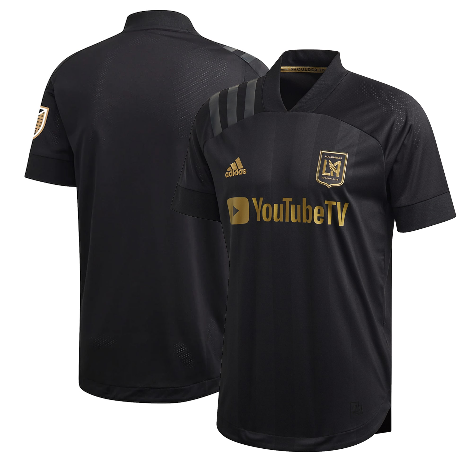 Men's LAFC Jerseys Black 2020 Primary Authentic Blank Style