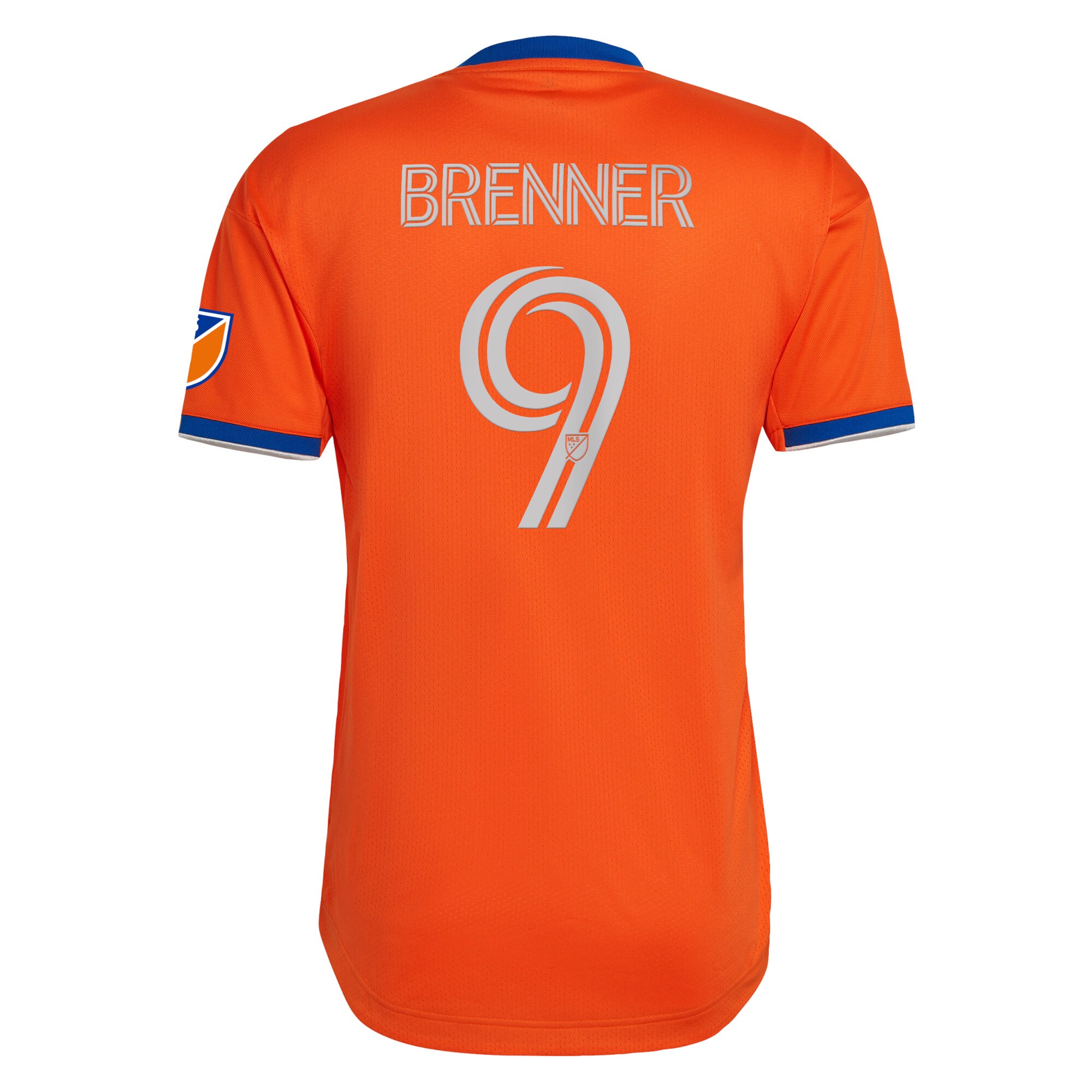 Men's FC Cincinnati Jerseys Orange Brenner 2022 Juncta Juvant Kit Authentic Player Style