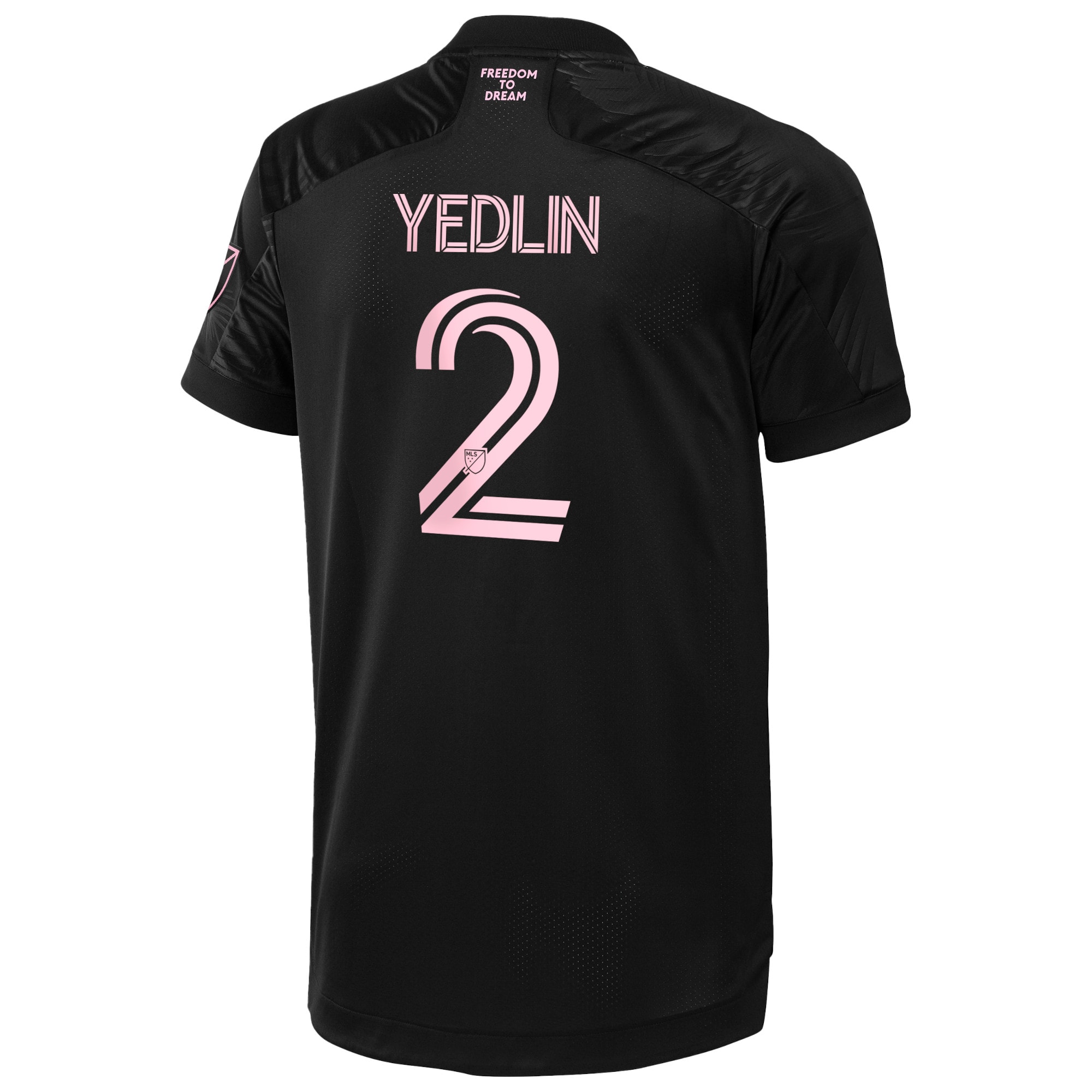 Men's Inter Miami CF Jerseys Black DeAndre Yedlin 2021 La Palma Authentic Player Style