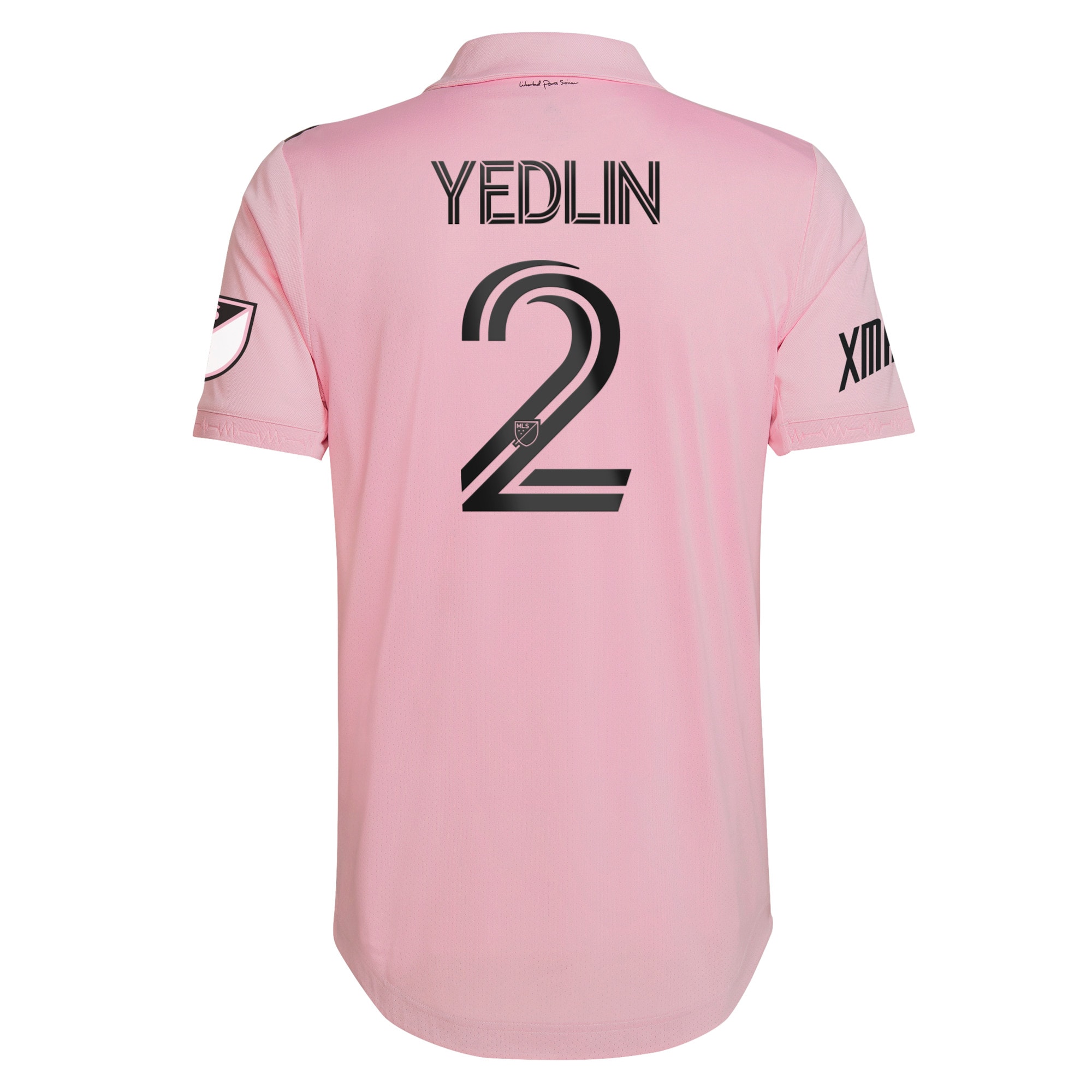 Men's Inter Miami CF Jerseys Pink DeAndre Yedlin 2022 The Heart Beat Kit Authentic Player Style