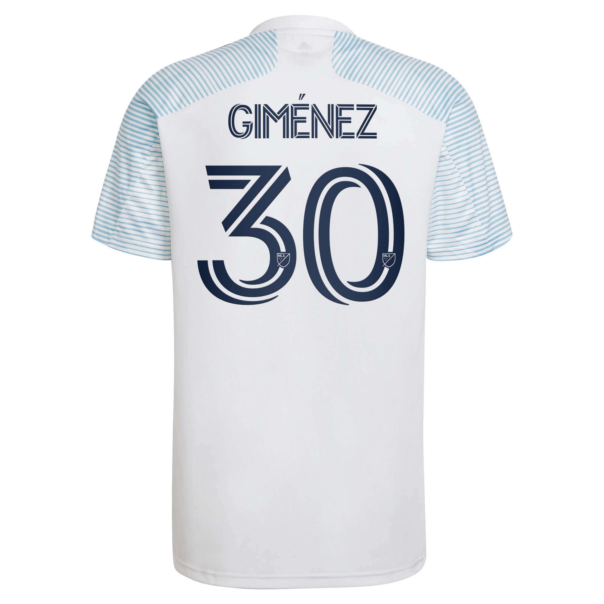 Men's Chicago Fire Jerseys White Gaston Gimenez 2022 Lakefront Kit Printed Player Style