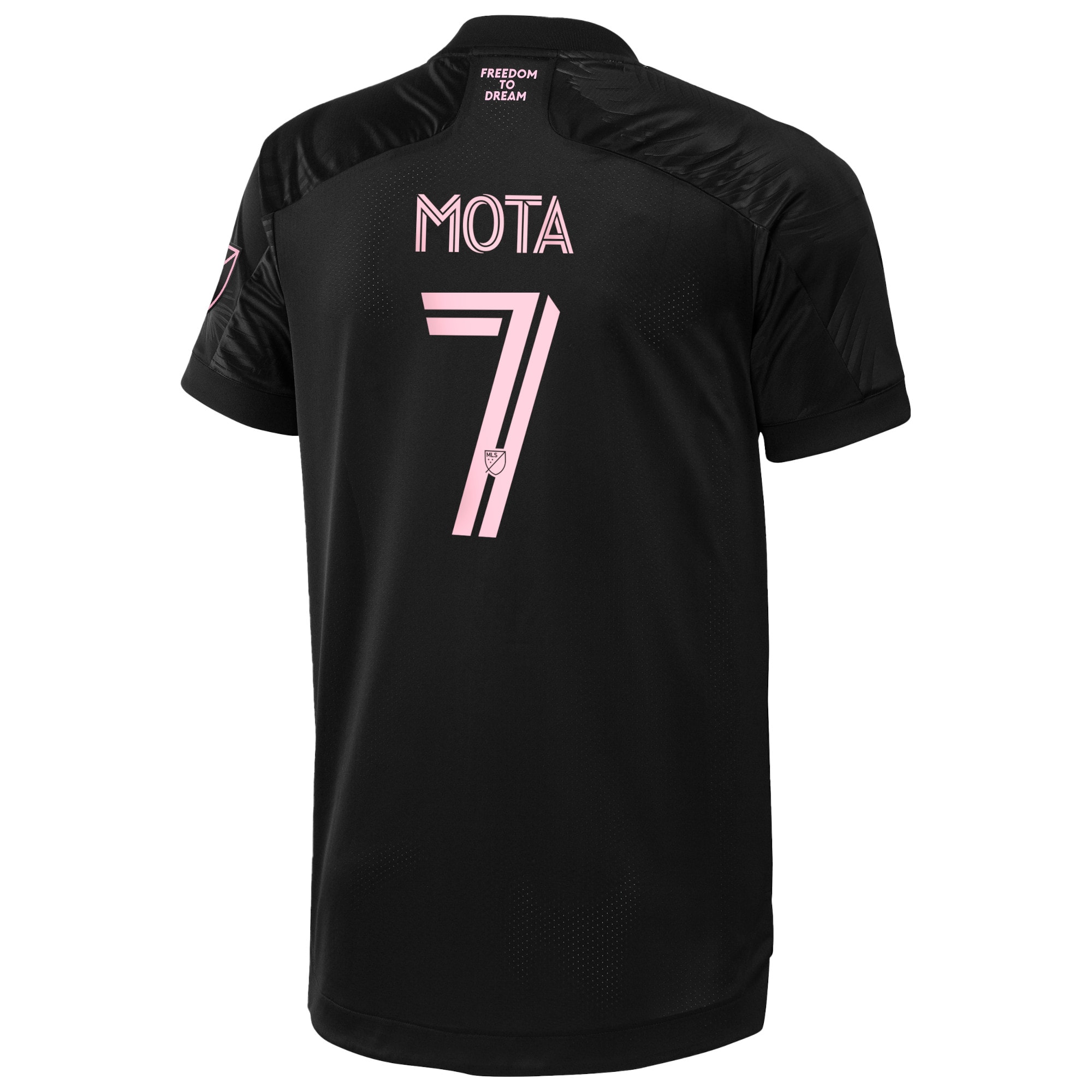 Men's Inter Miami CF Jerseys Black Jean Mota 2021 La Palma Authentic Player Style