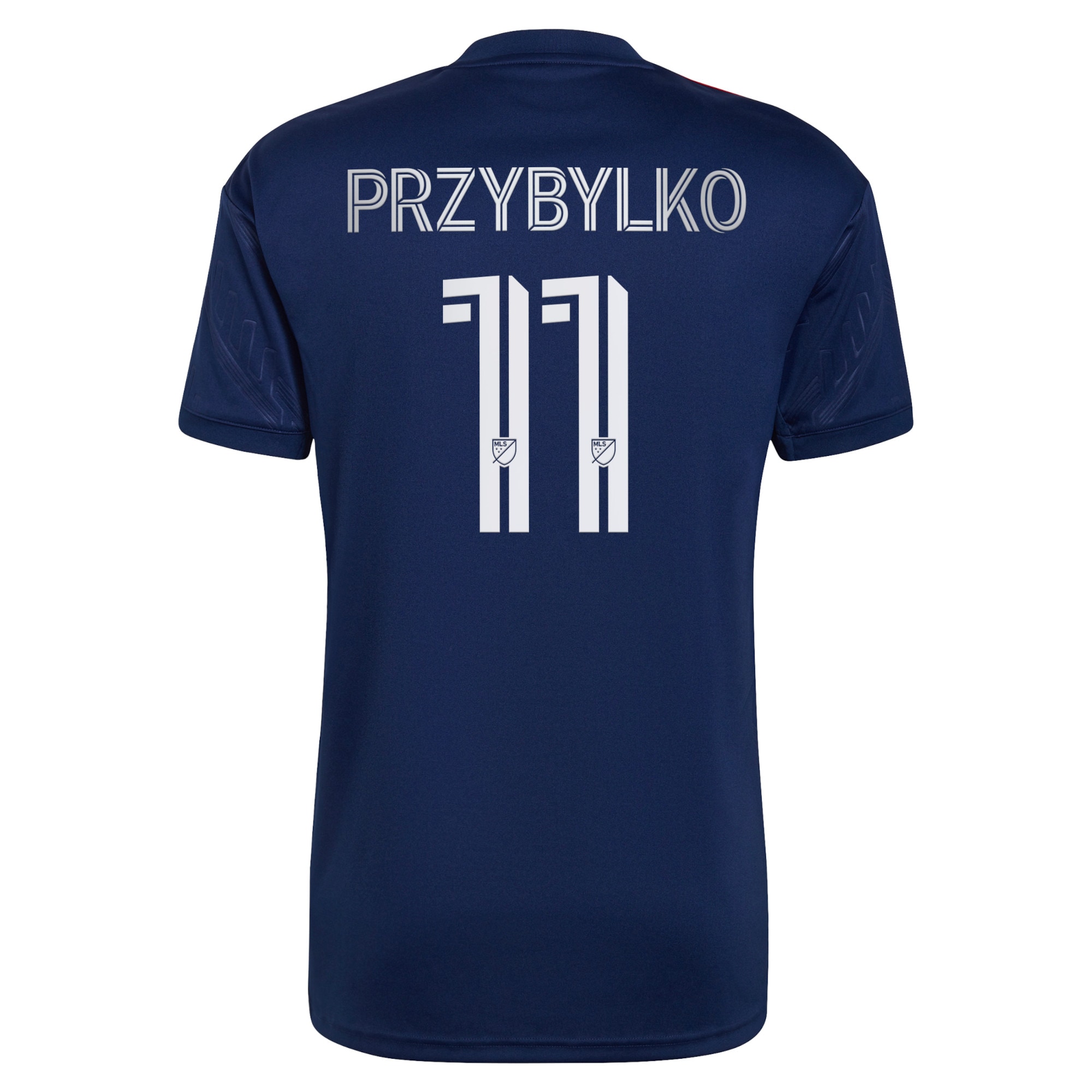 Men's Chicago Fire Jerseys Blue Kacper Przybylko 2022 Water Tower Kit Printed Player Style