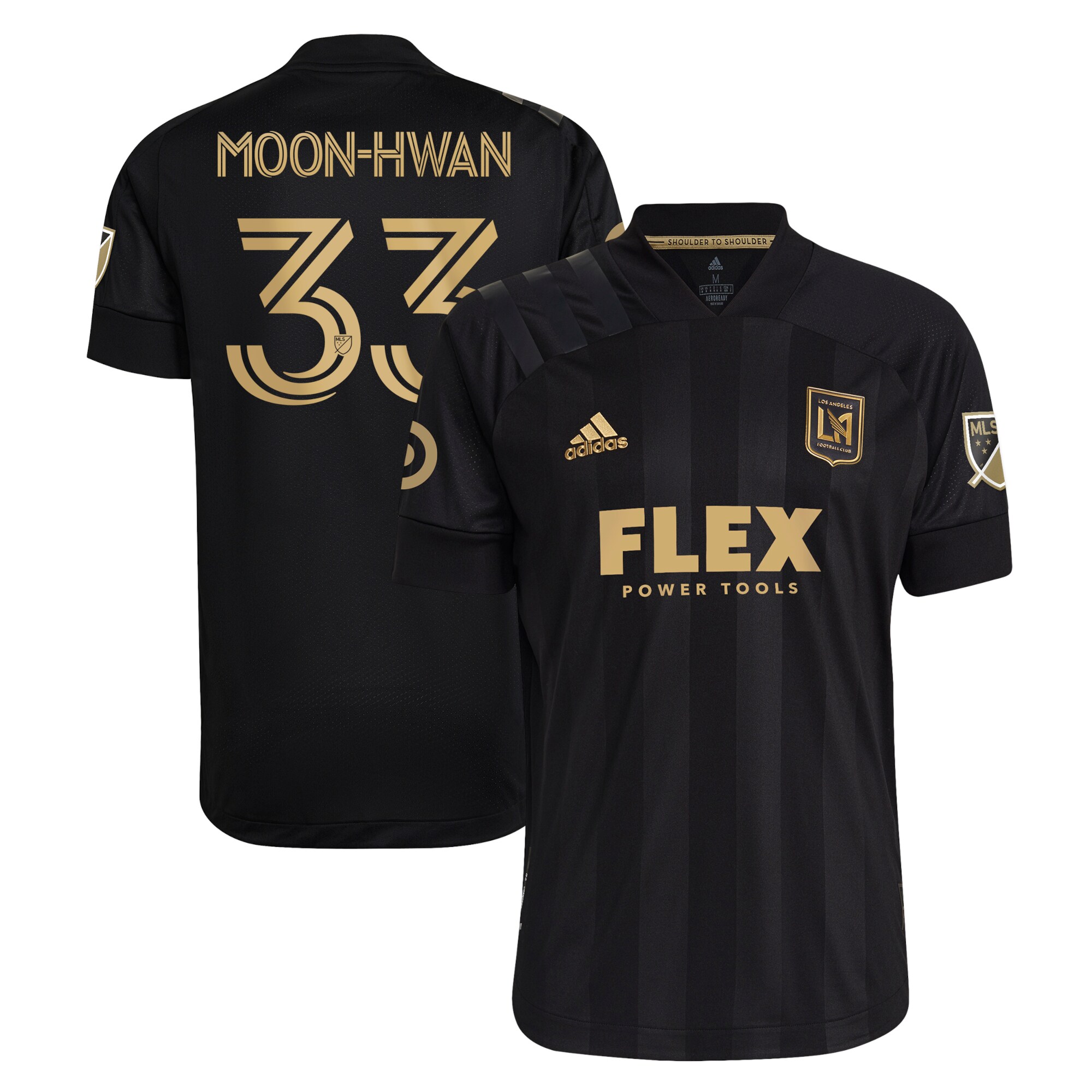 Men's LAFC Jerseys Black Kim Moon-hwan 2021 Primary Authentic Player Style