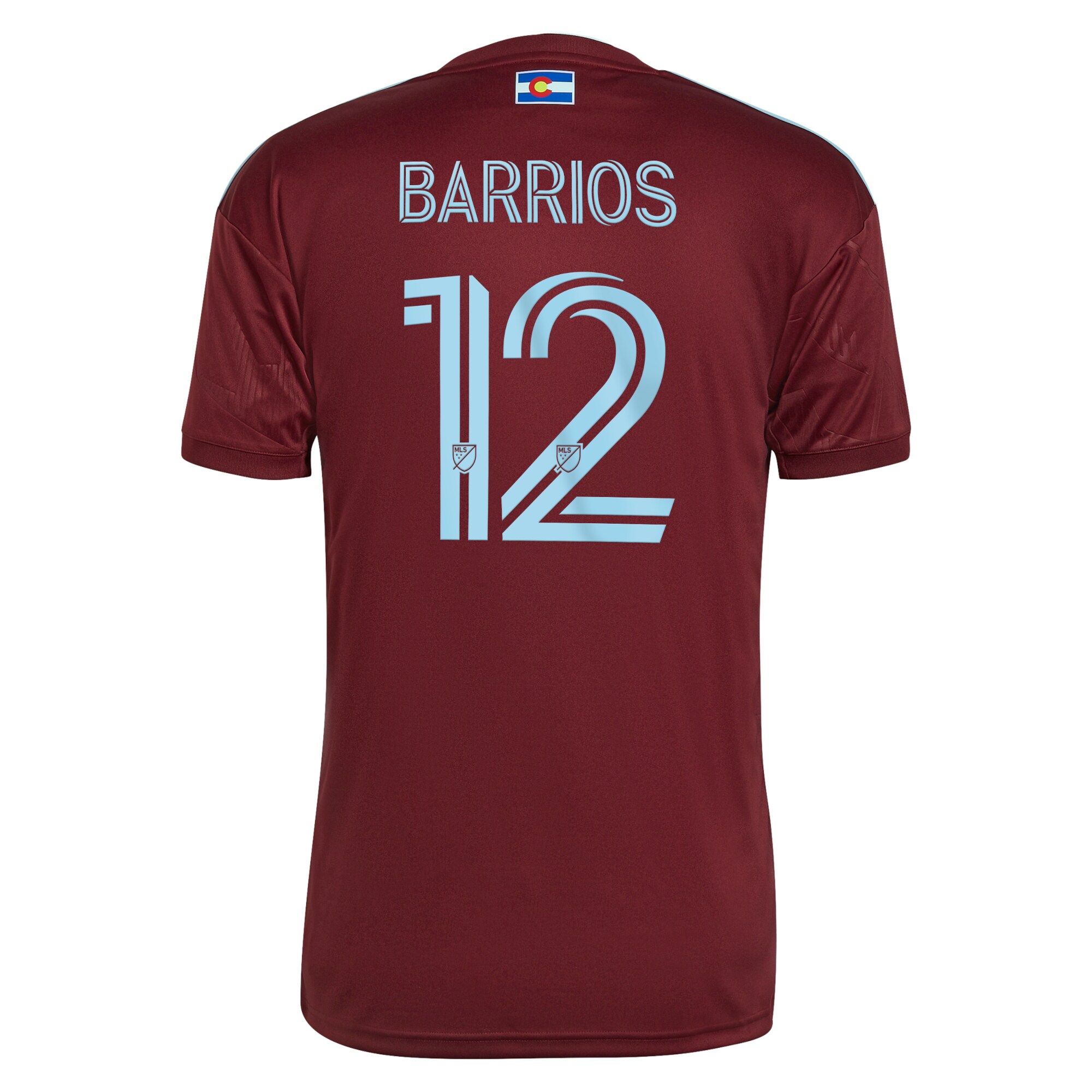 Men's Colorado Rapids Jerseys Burgundy Michael Barrios 2022 Club Printed Player Style