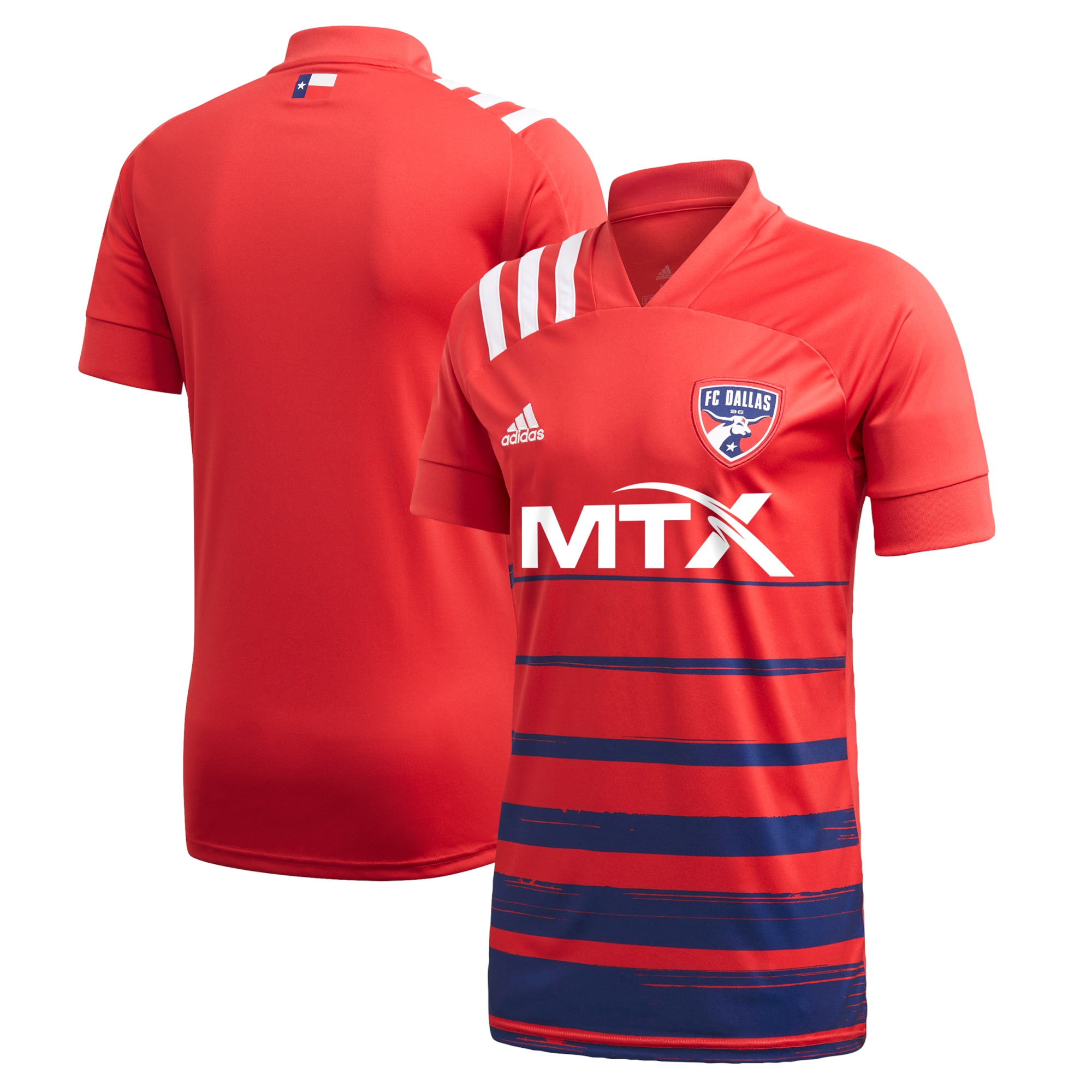 Men's FC Dallas Jerseys Red 2021 Primary Printed Style