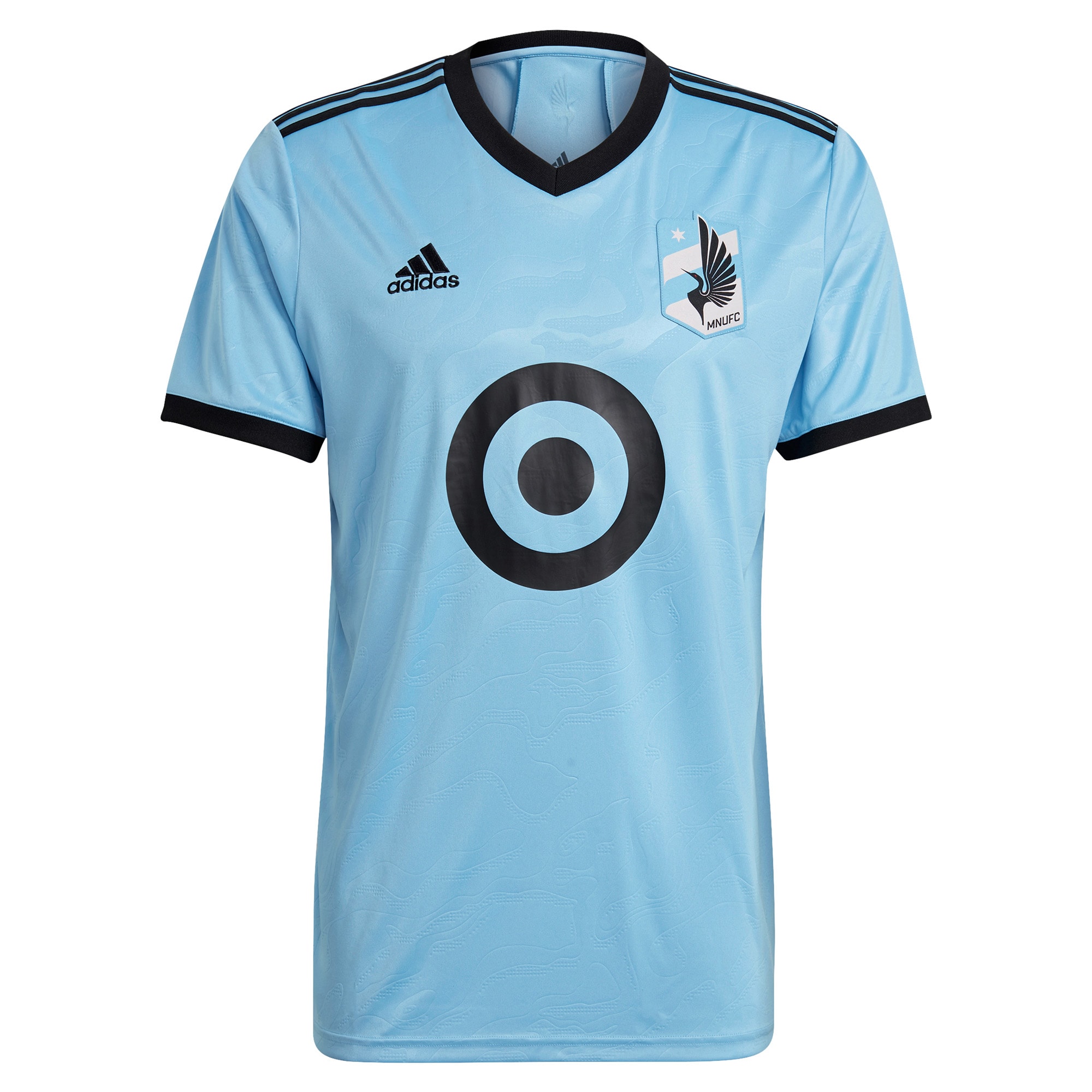 Men's Minnesota United FC Jerseys Light Blue Robin Lod 2021 The River Kit Printed Player Style