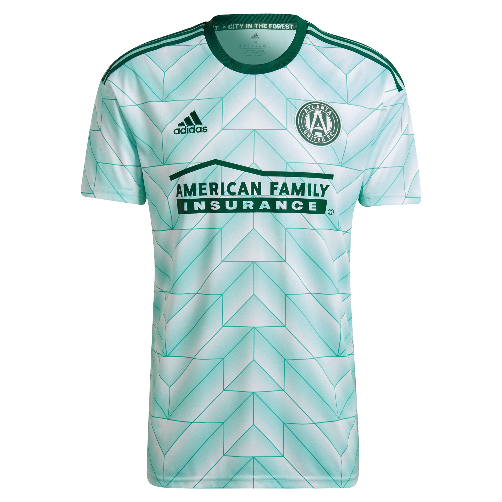 Men's Atlanta United FC Jerseys Mint Santiago Sosa 2022 The Forest Kit Printed Player Style