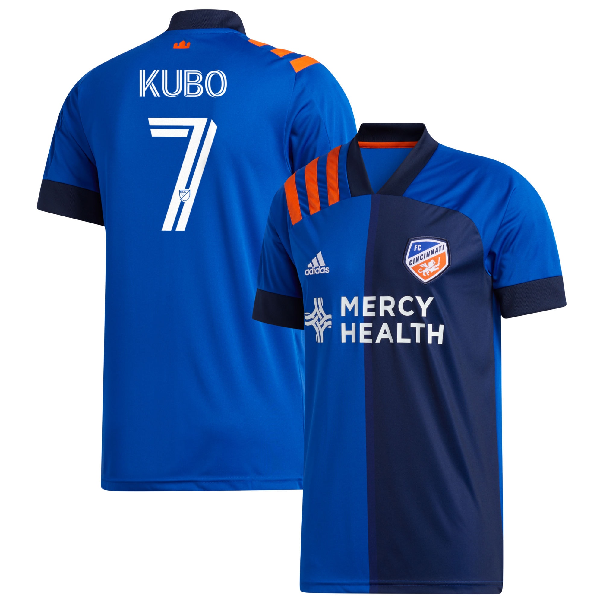 Men's FC Cincinnati Jerseys Blue Yuya Kubo 2020 Bold Printed Style