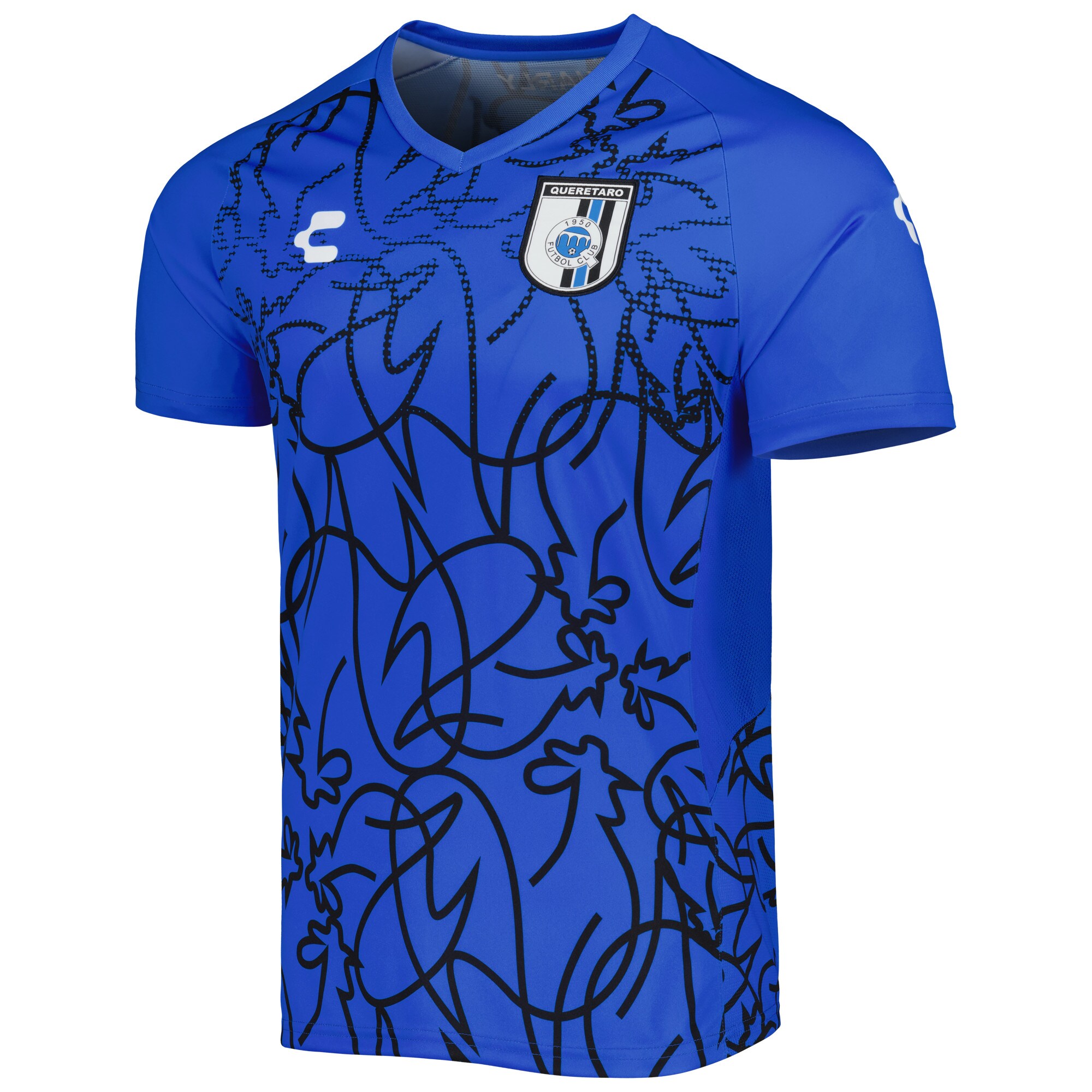 Men's Queretaro FC Jerseys Blue Training Top Style