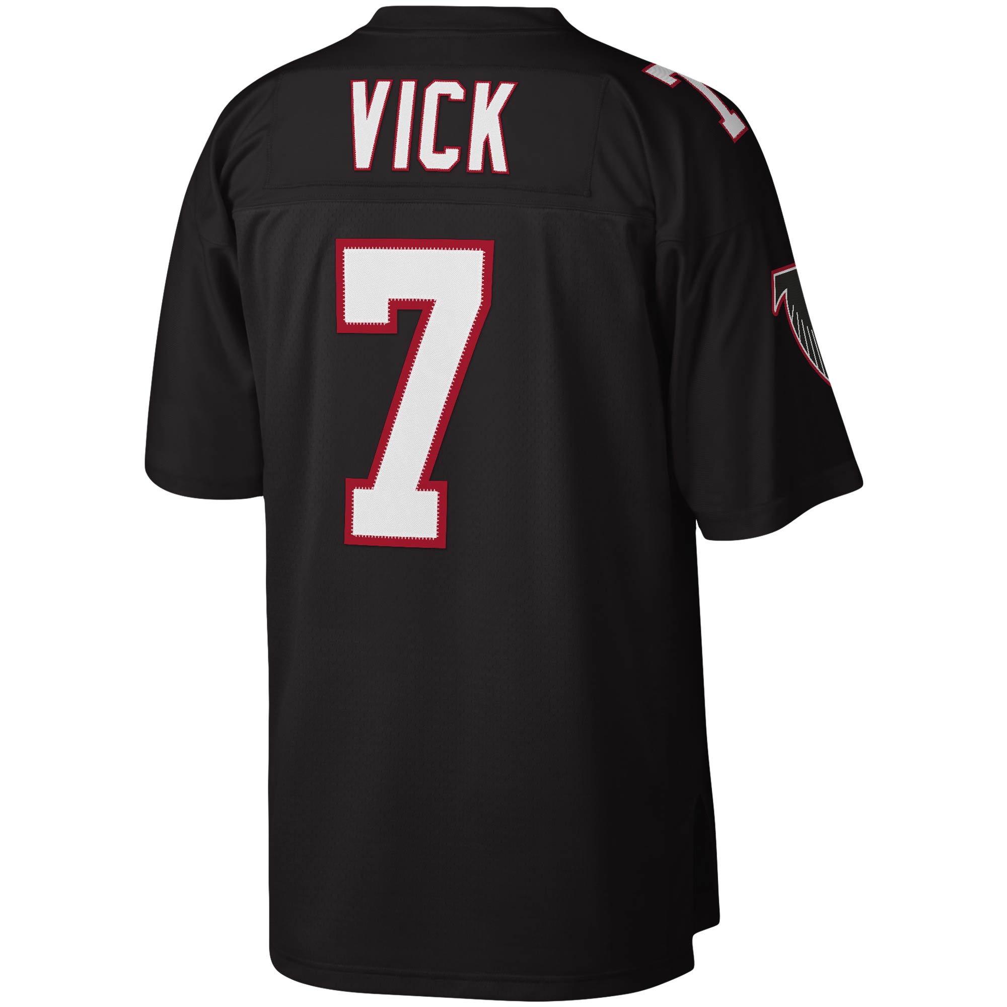 Men's Atlanta Falcons Jerseys Black Michael Vick 2002 Authentic Throwback Retired Player Style