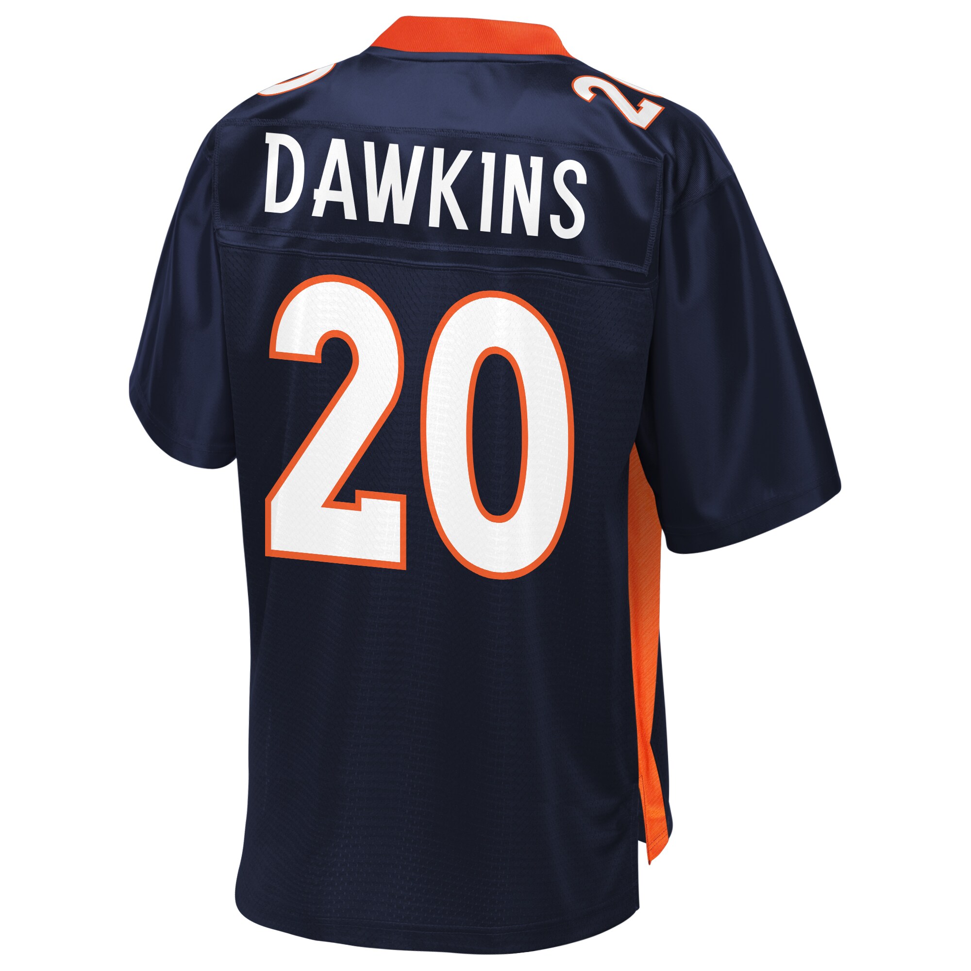 Men's Denver Broncos Jerseys Navy Brian Dawkins Retired Player Style