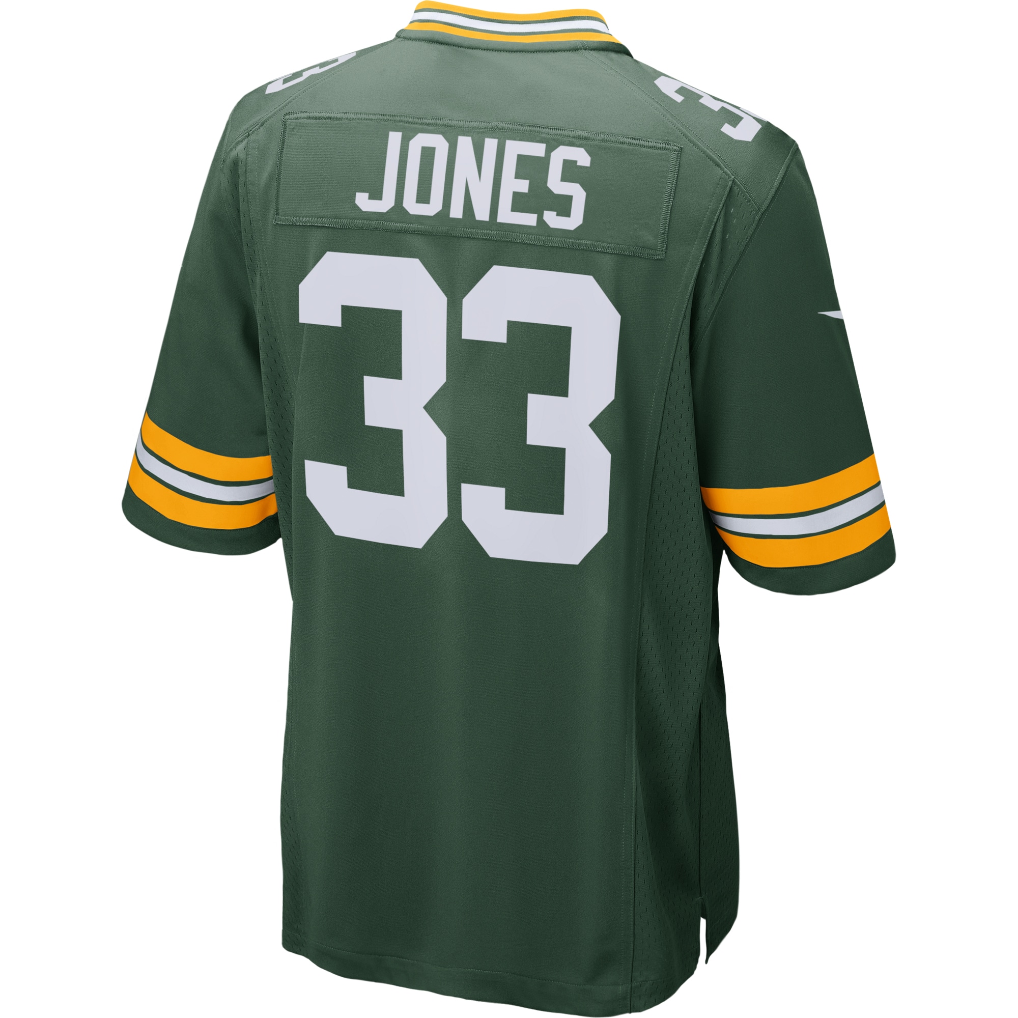 Men's Green Bay Packers Jerseys Green Aaron Jones Game Style