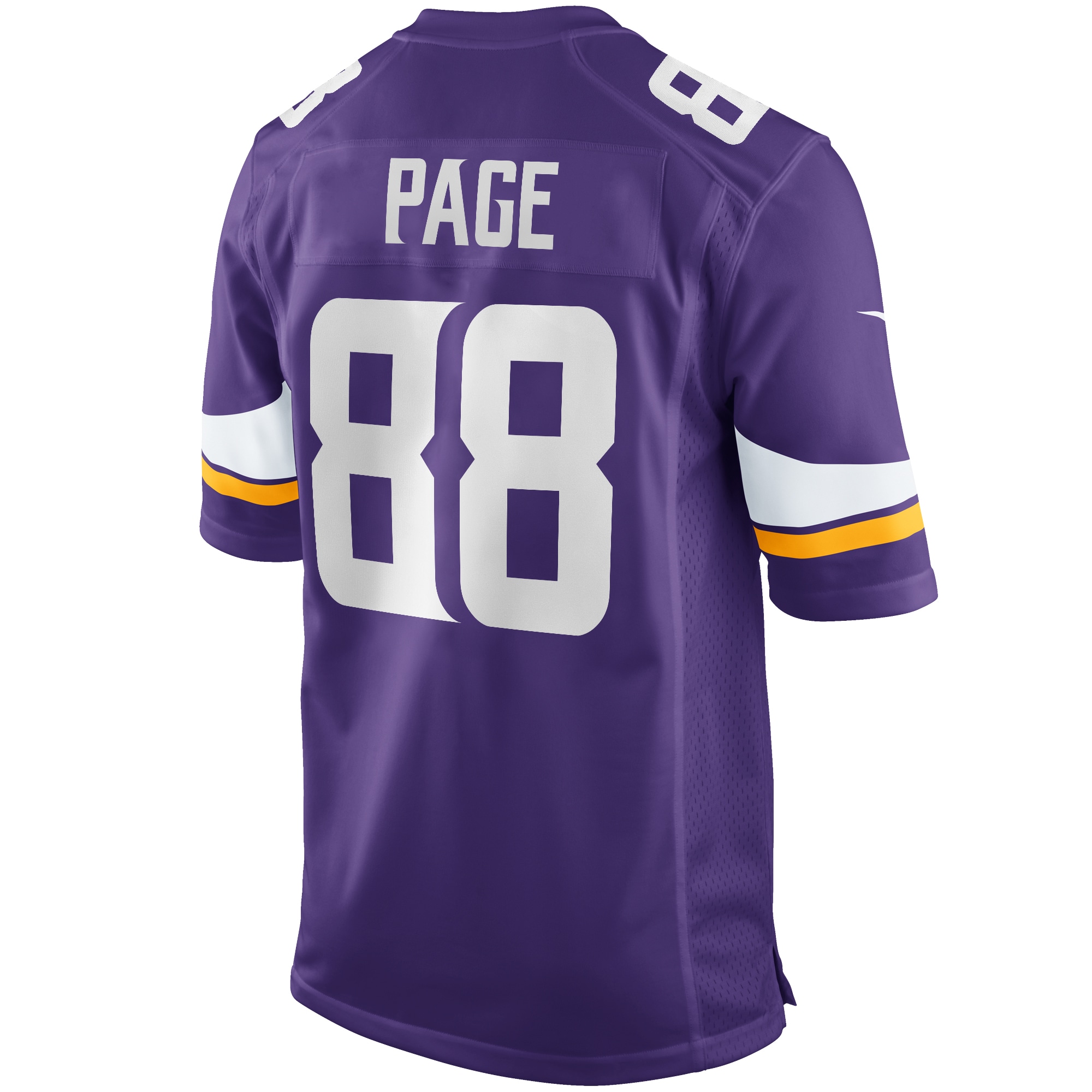 Men's Minnesota Vikings Jerseys Purple Alan Page Game Retired Player Style