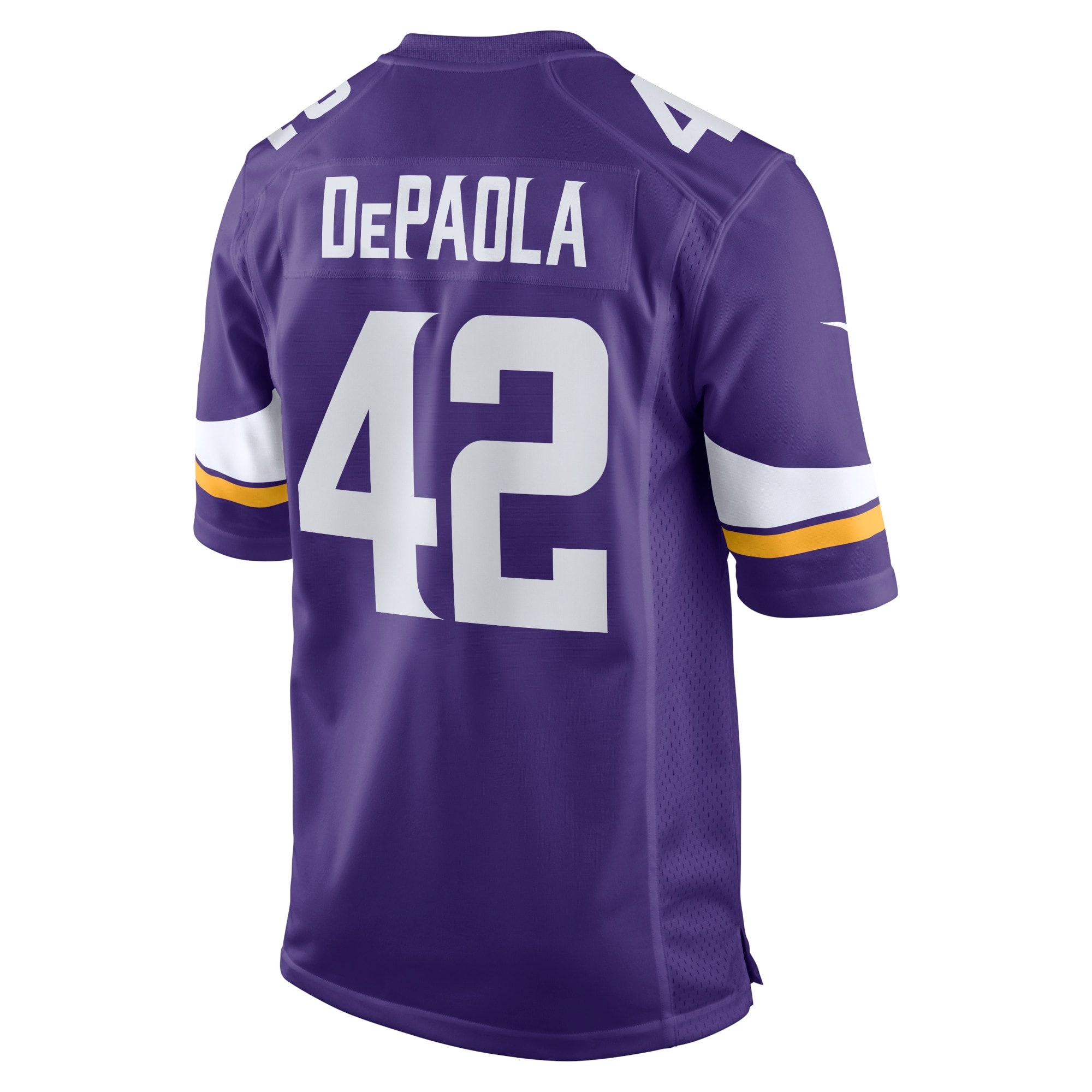 Men's Minnesota Vikings Jerseys Purple Andrew DePaola Game Style