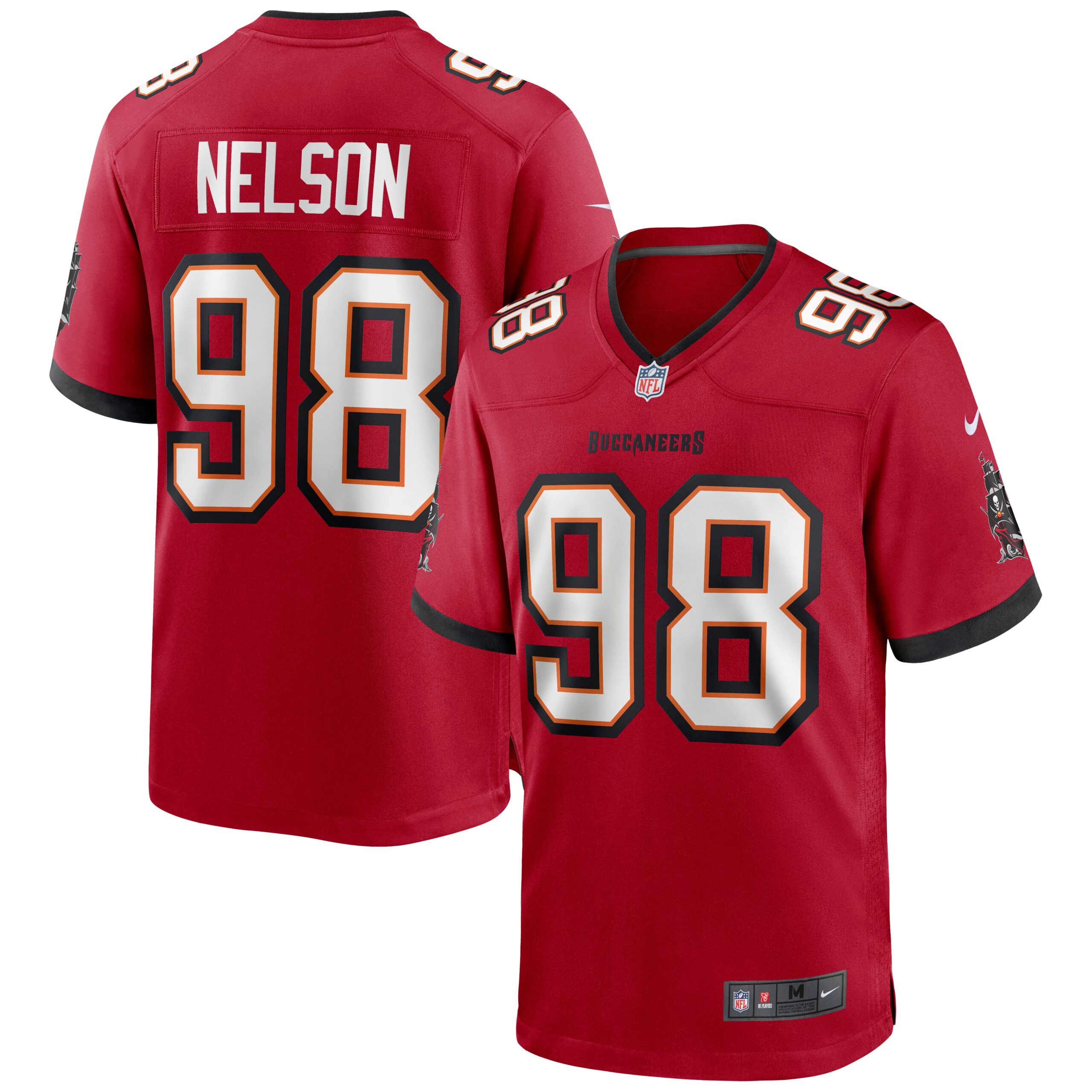 Men's Tampa Bay Buccaneers Jerseys Red Anthony Nelson Game Style