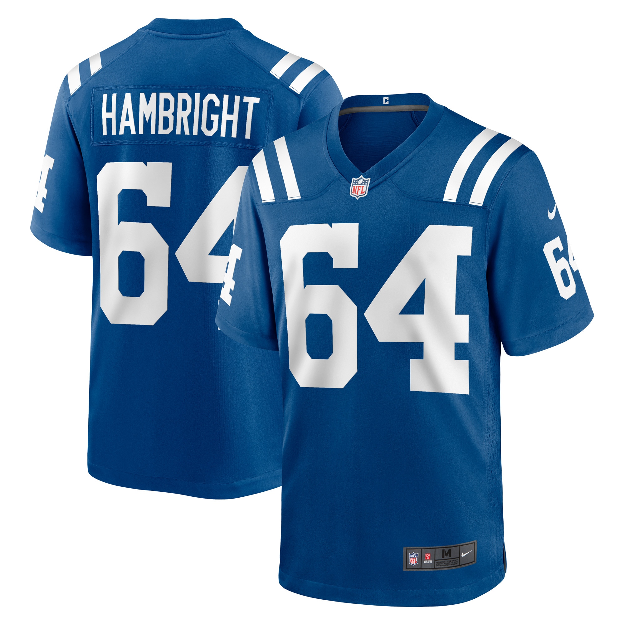 Men's Indianapolis Colts Jerseys Royal Arlington Hambright Game Player Style