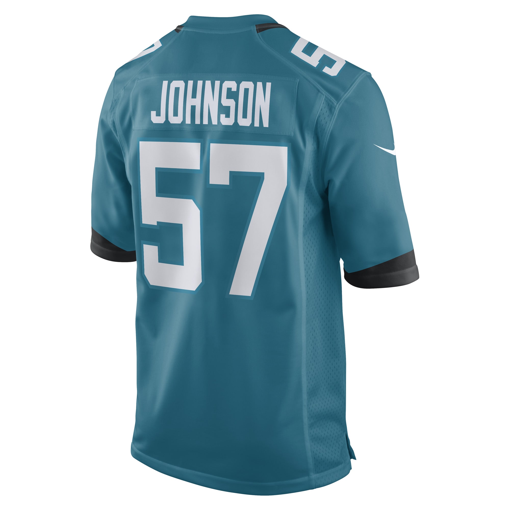 Men's Jacksonville Jaguars Jerseys Teal Caleb Johnson Game Player Style