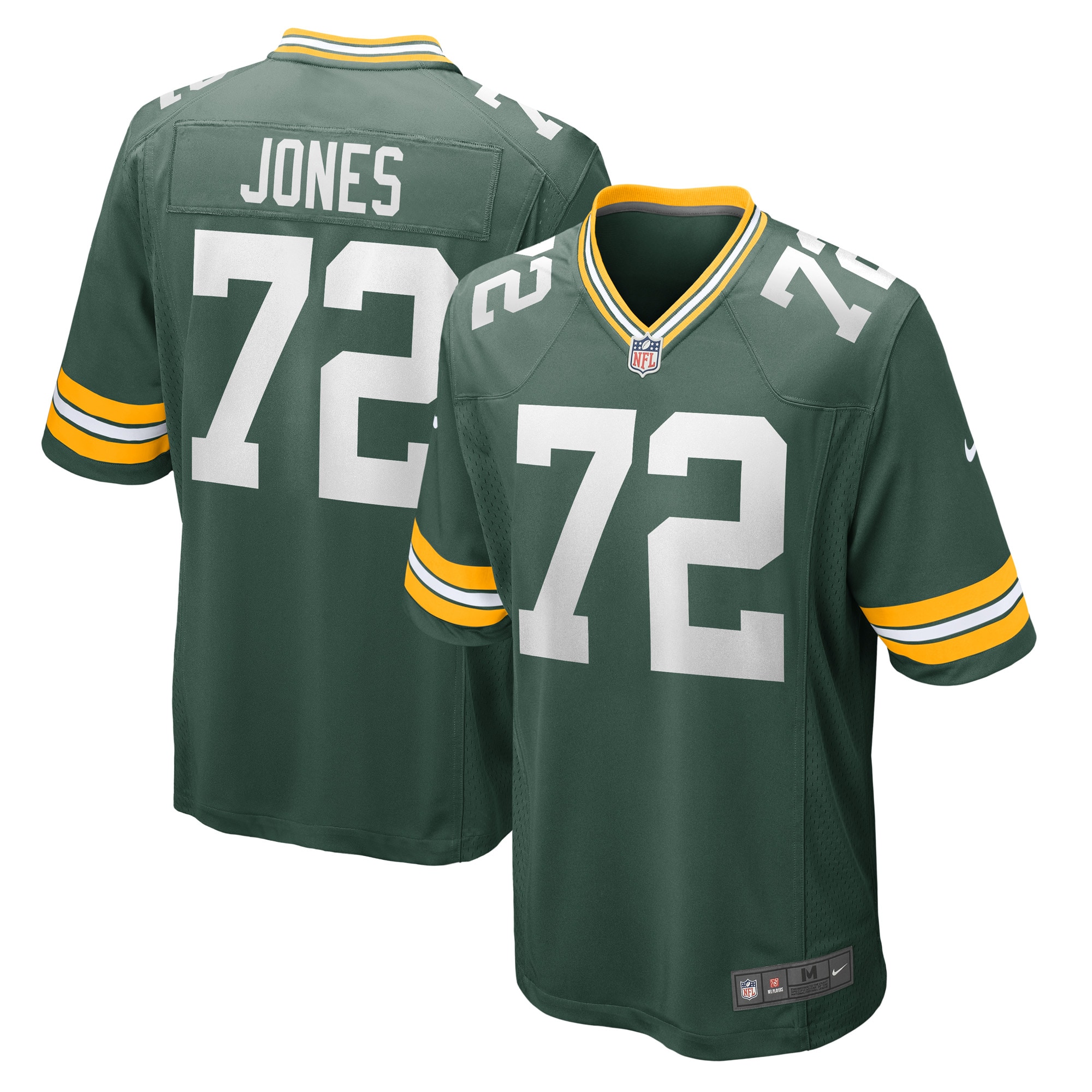 Men's Green Bay Packers Jerseys Green Caleb Jones Game Player Style