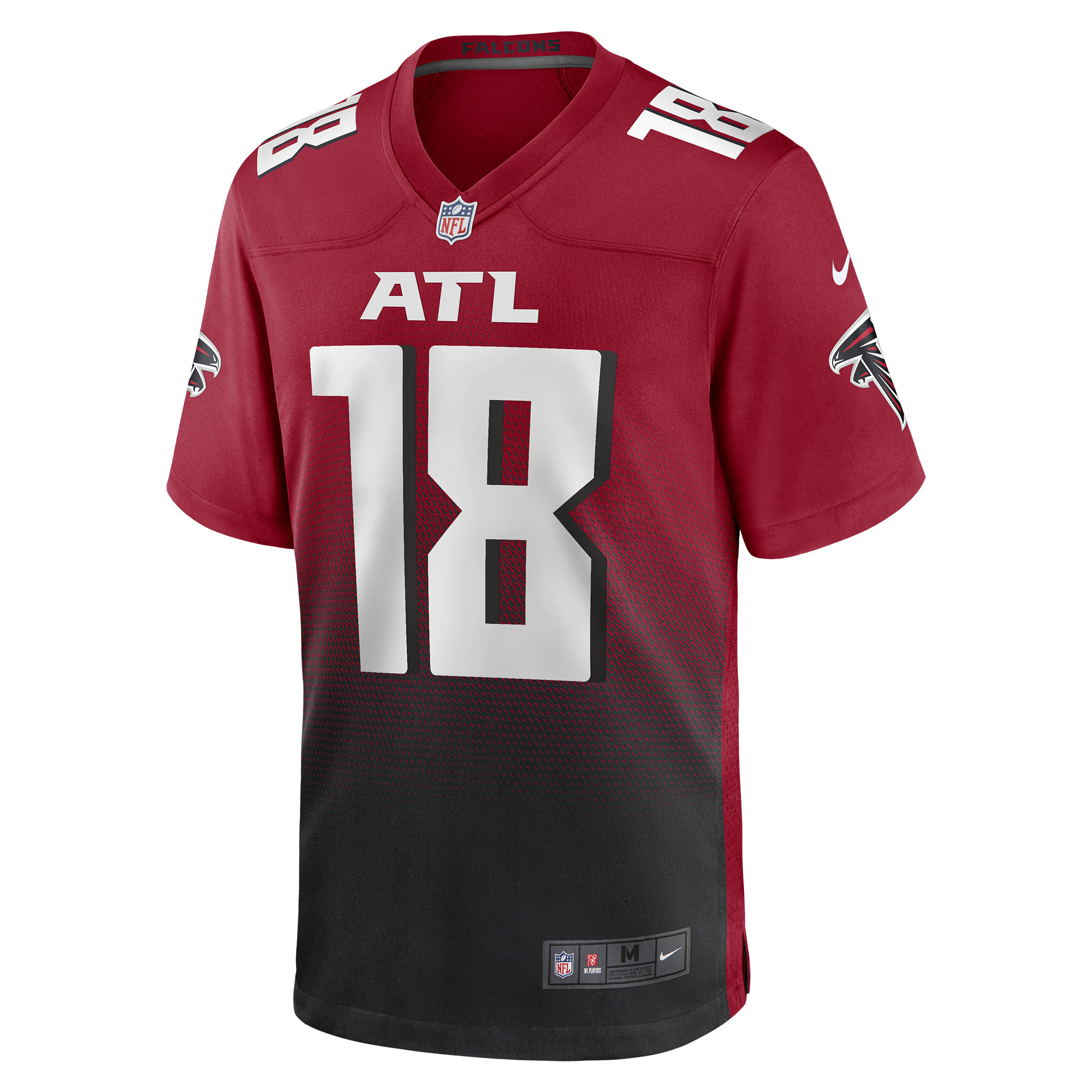 Men's Atlanta Falcons Jerseys Red Calvin Ridley Game Style