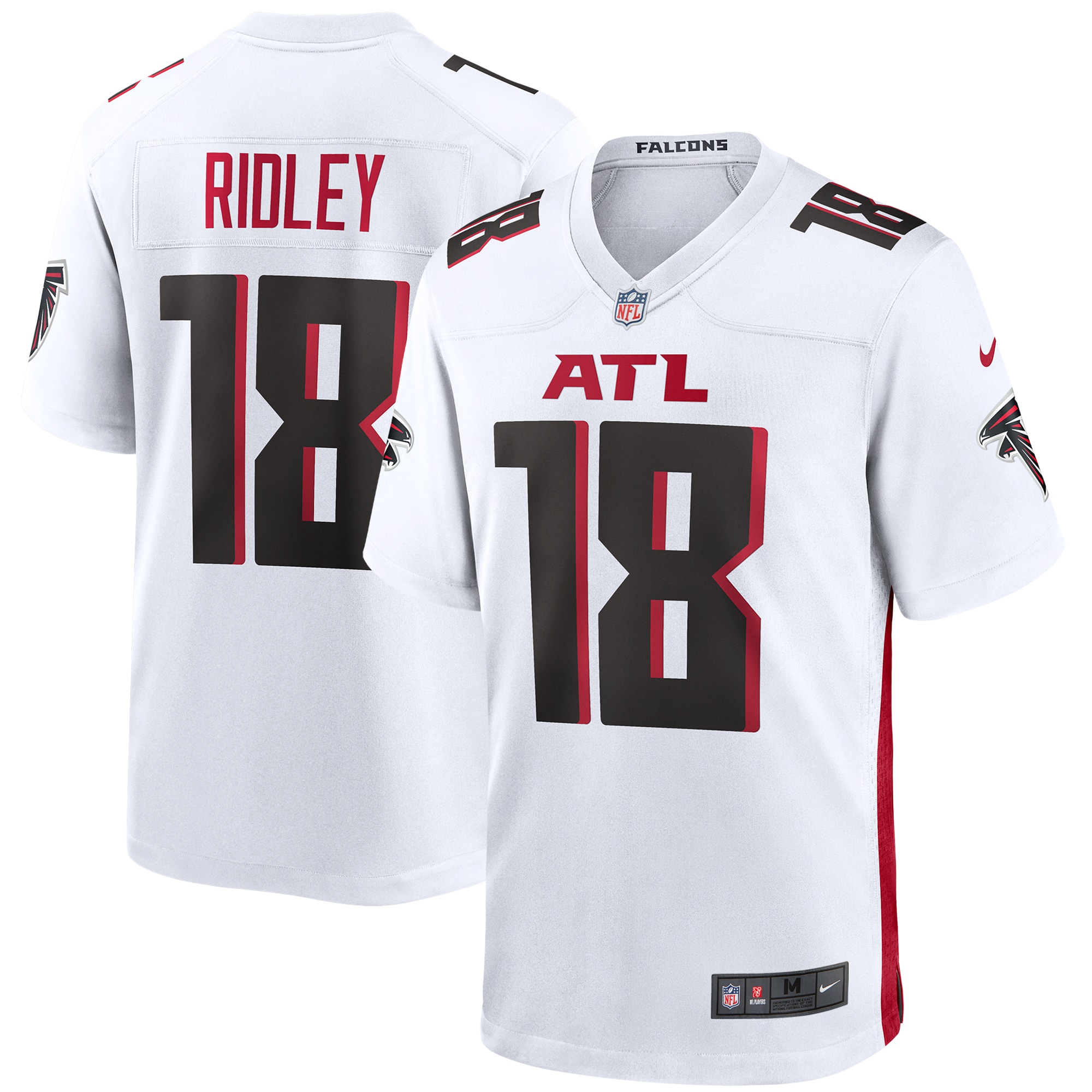 Men's Atlanta Falcons Jerseys White Calvin Ridley Game Style