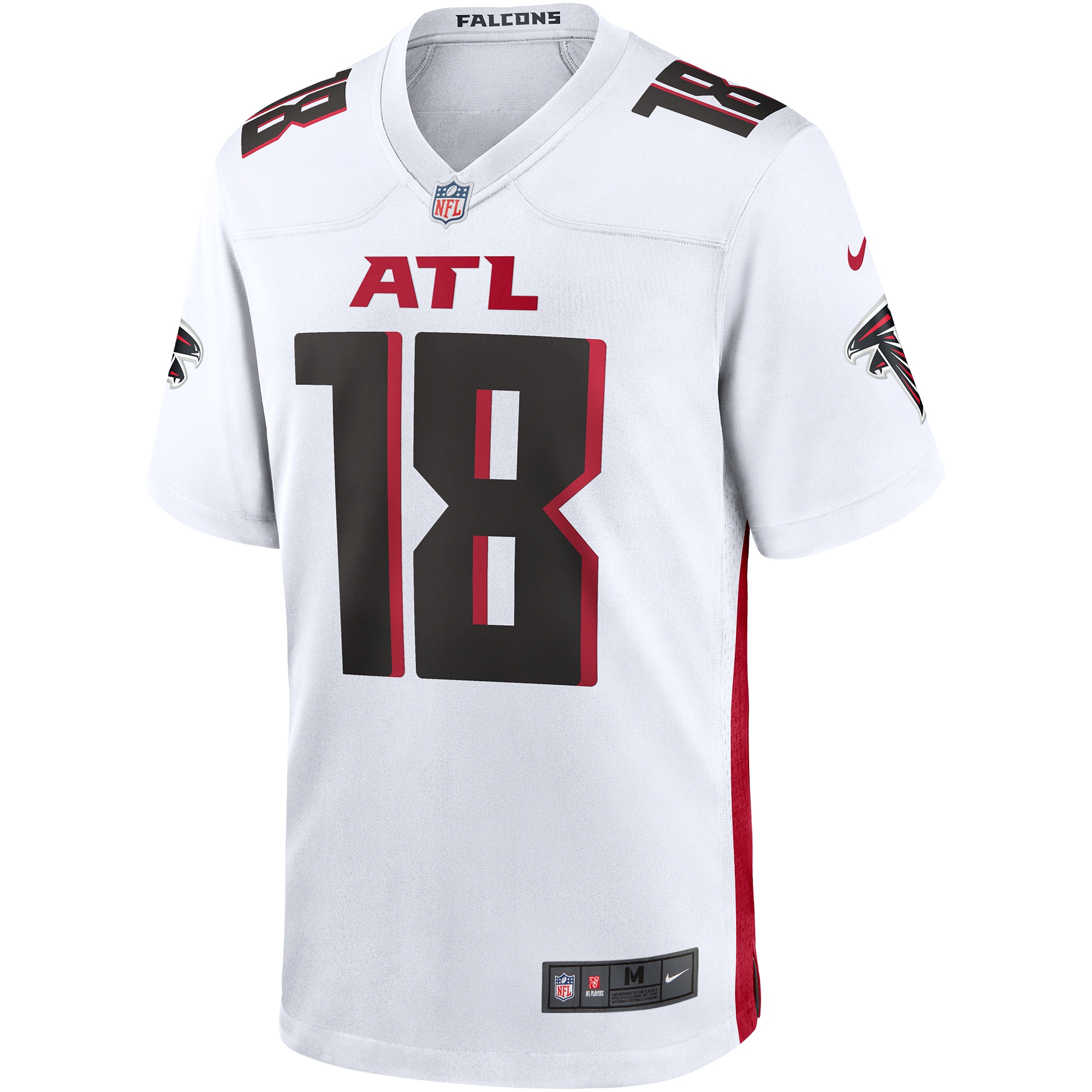 Men's Atlanta Falcons Jerseys White Calvin Ridley Game Style