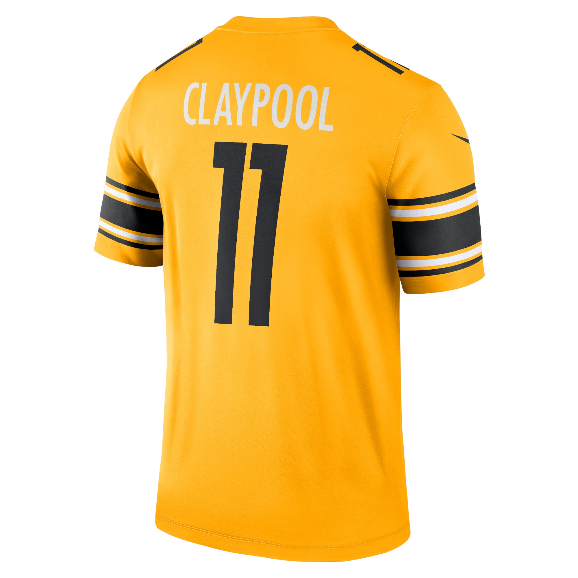 Men's Pittsburgh Steelers Jerseys Gold Chase Claypool Inverted Legend Style
