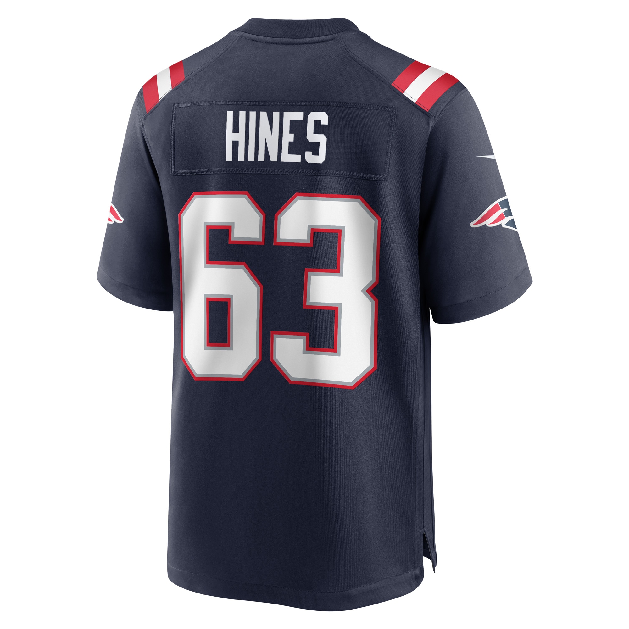 Men's New England Patriots Jerseys Navy Chasen Hines Game Player Style