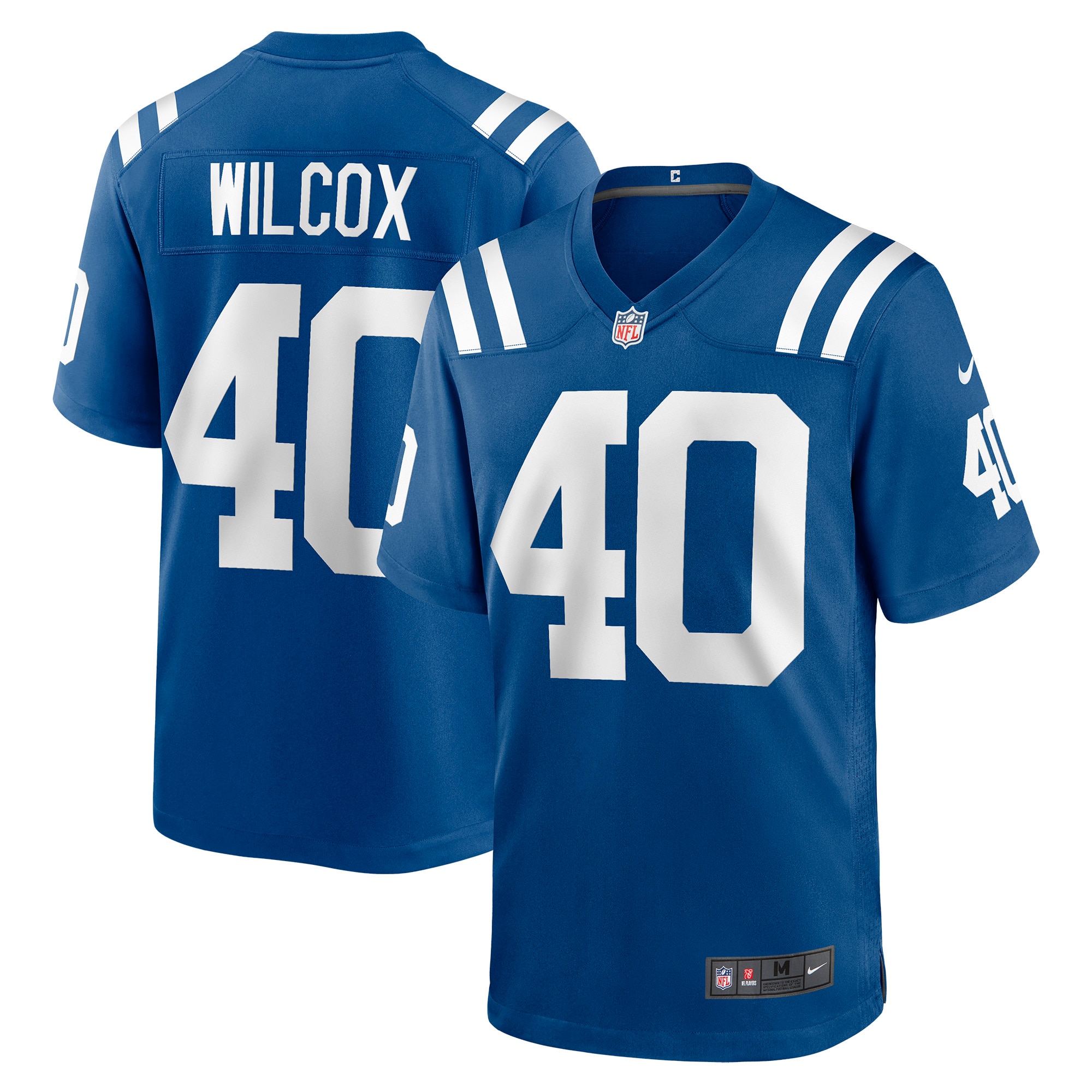 Men's Indianapolis Colts Jerseys Royal Chris Wilcox Game Style