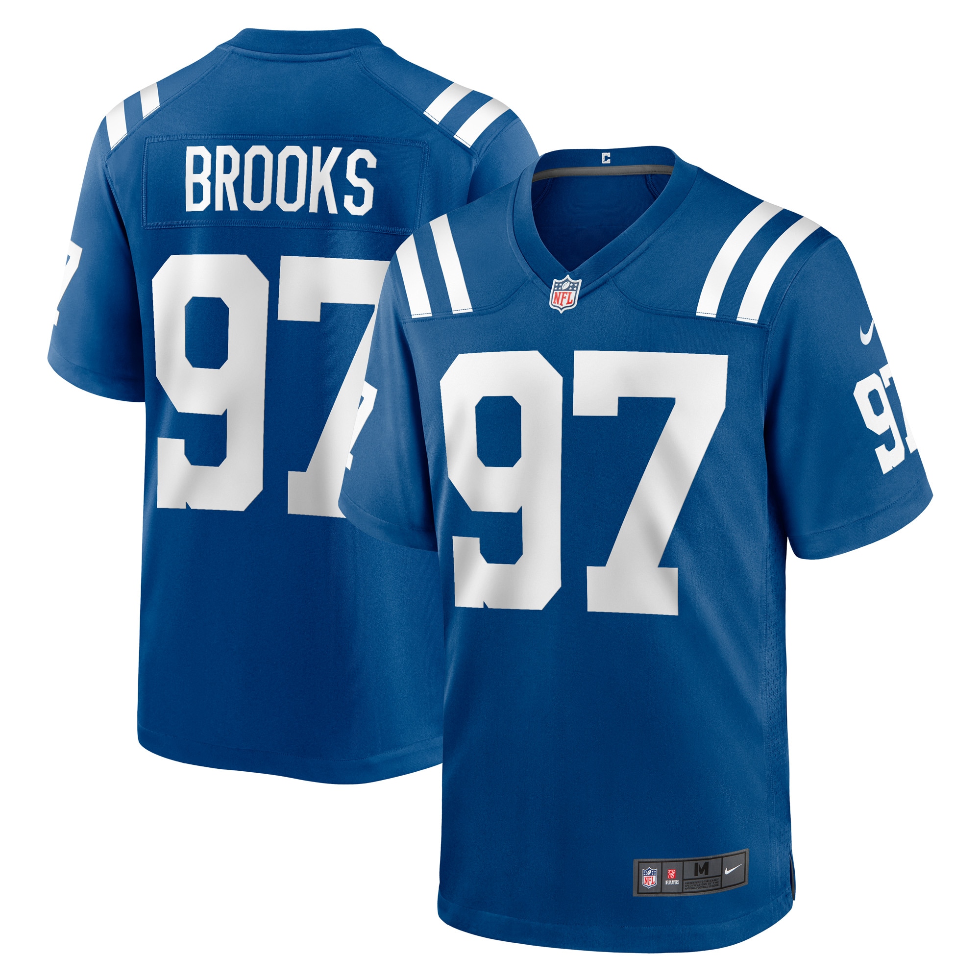 Men's Indianapolis Colts Jerseys Royal Curtis Brooks Player Game Style