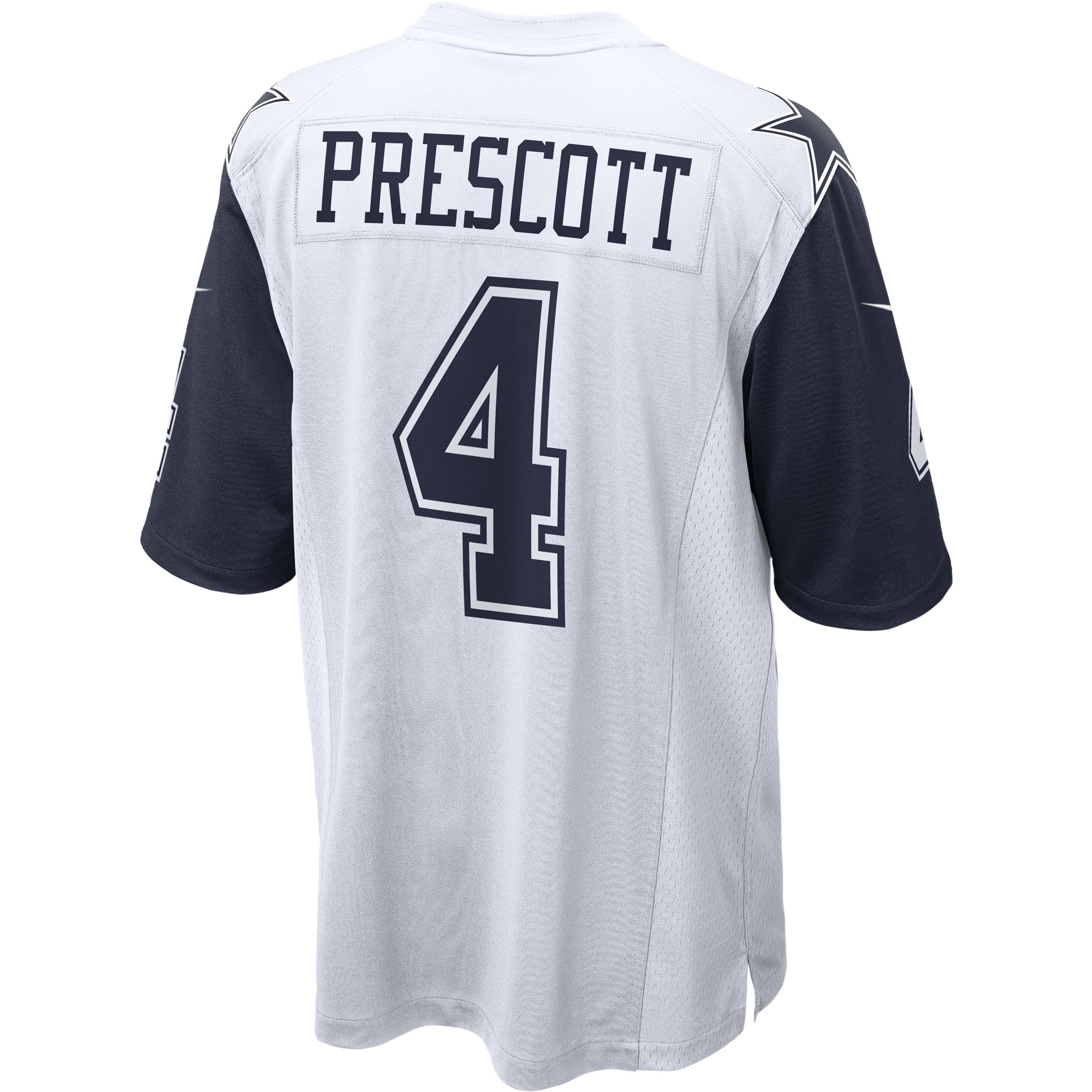 Men's Dallas Cowboys Jerseys White Dak Prescott Alternate Game Style