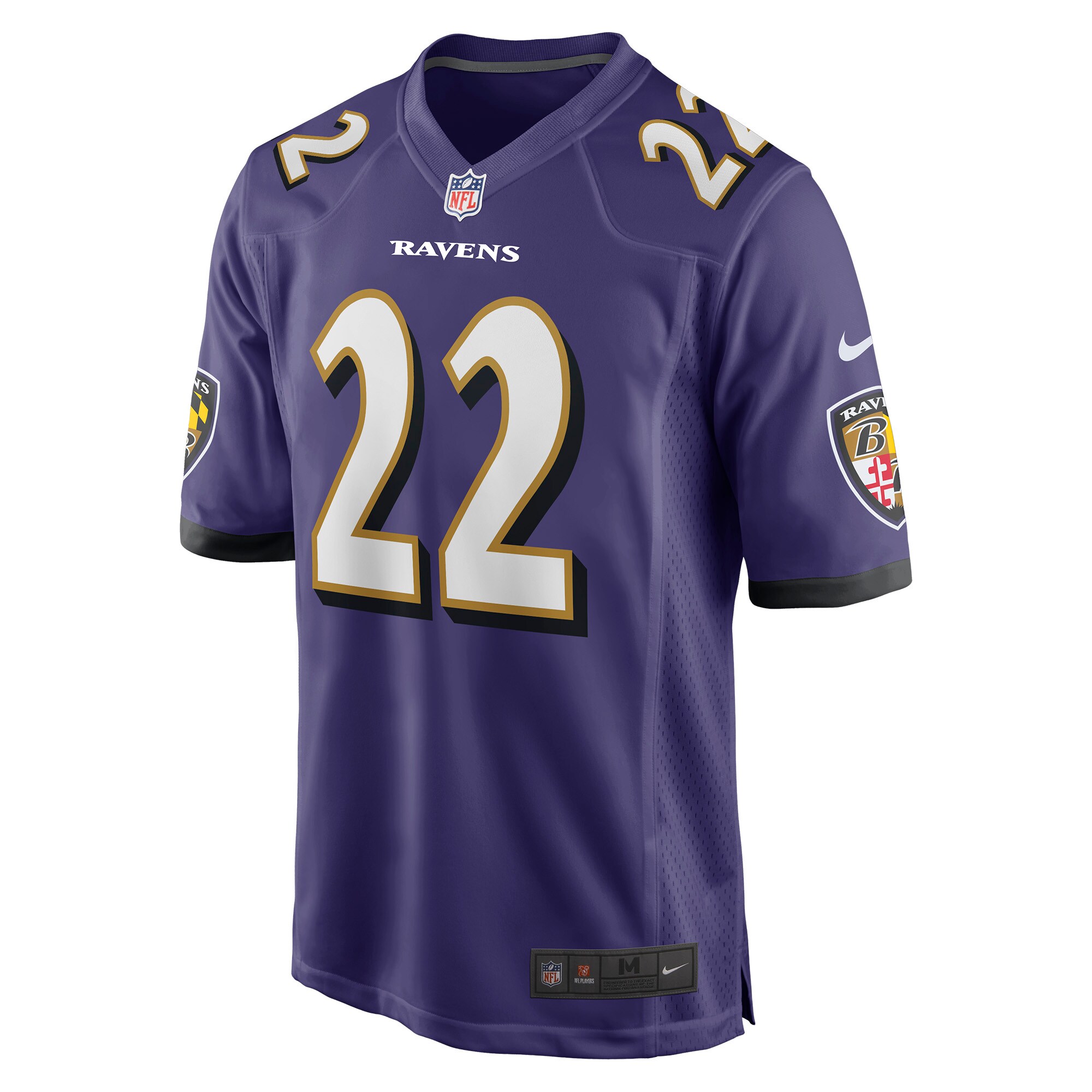 Men's Baltimore Ravens Jerseys Purple Damarion Williams Player Game Style