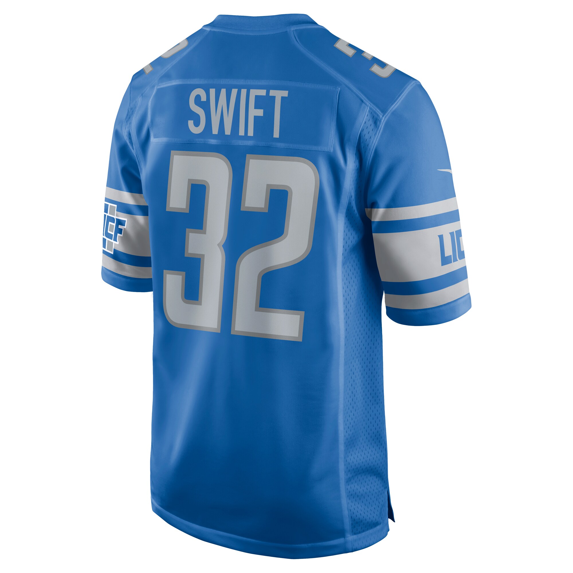 Men's Detroit Lions Jerseys Blue D'Andre Swift Team Game Style
