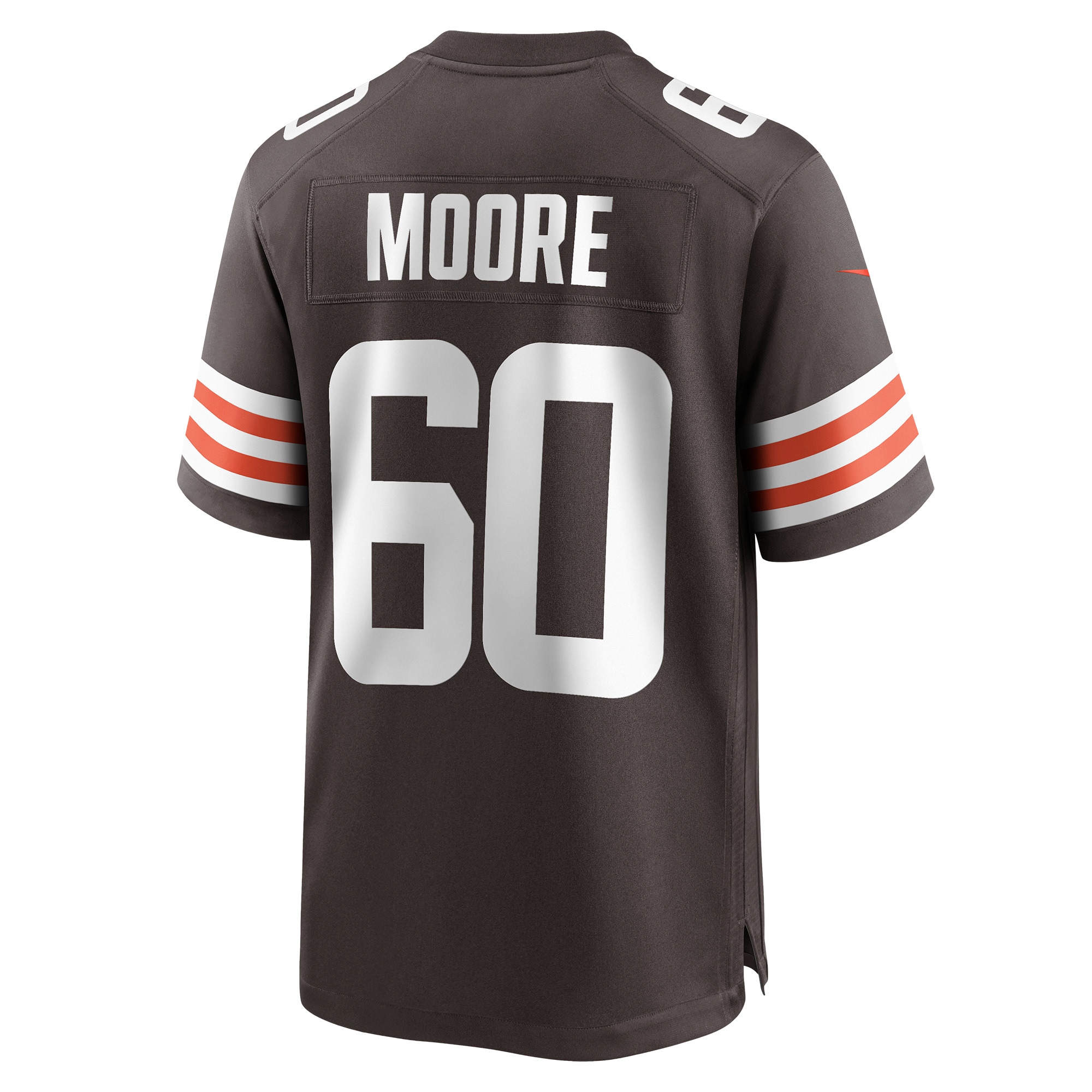 Men's Cleveland Browns Jerseys Brown David Moore Game Style