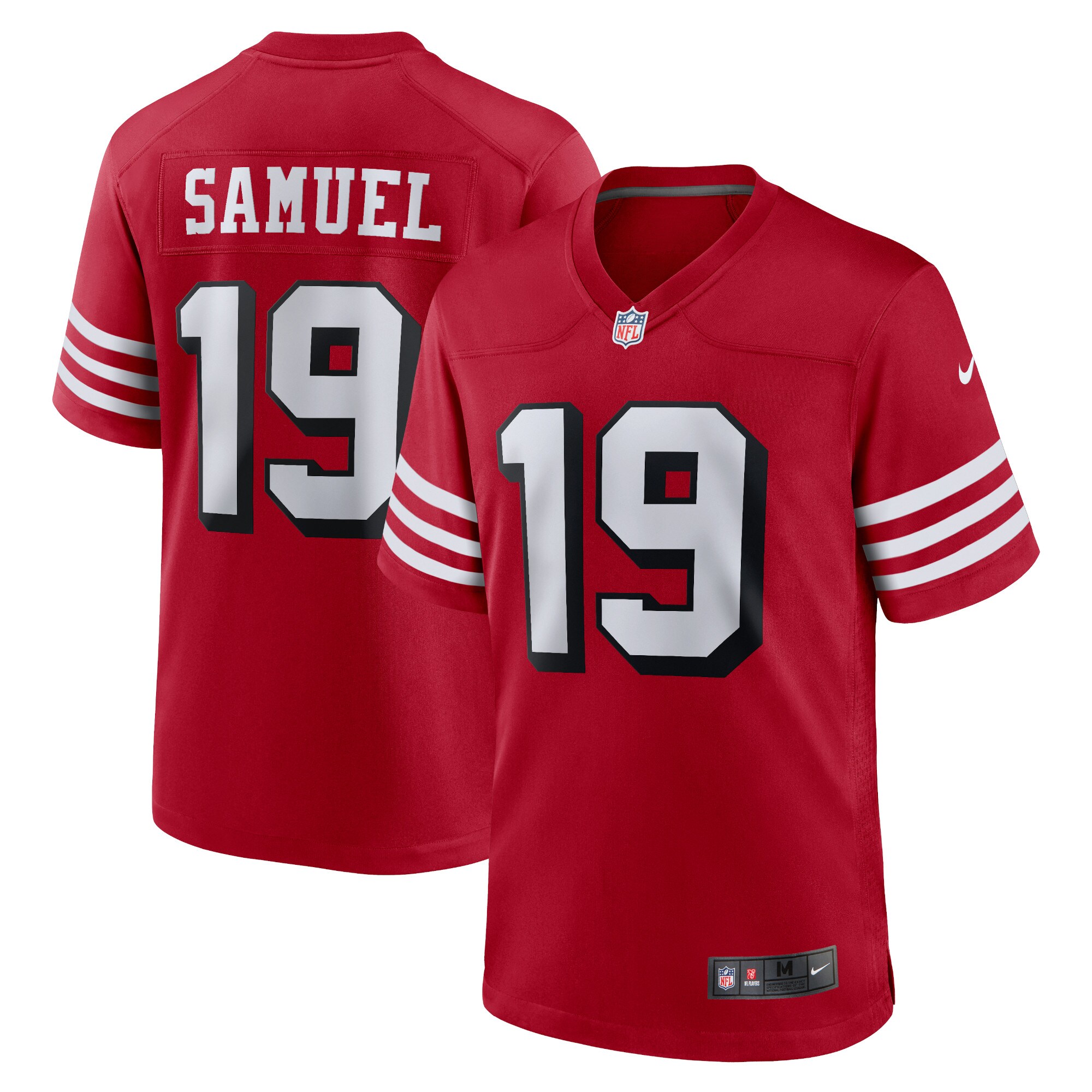 Men's San Francisco 49ers Jerseys Scarlet Deebo Samuel Alternate Player Game Style