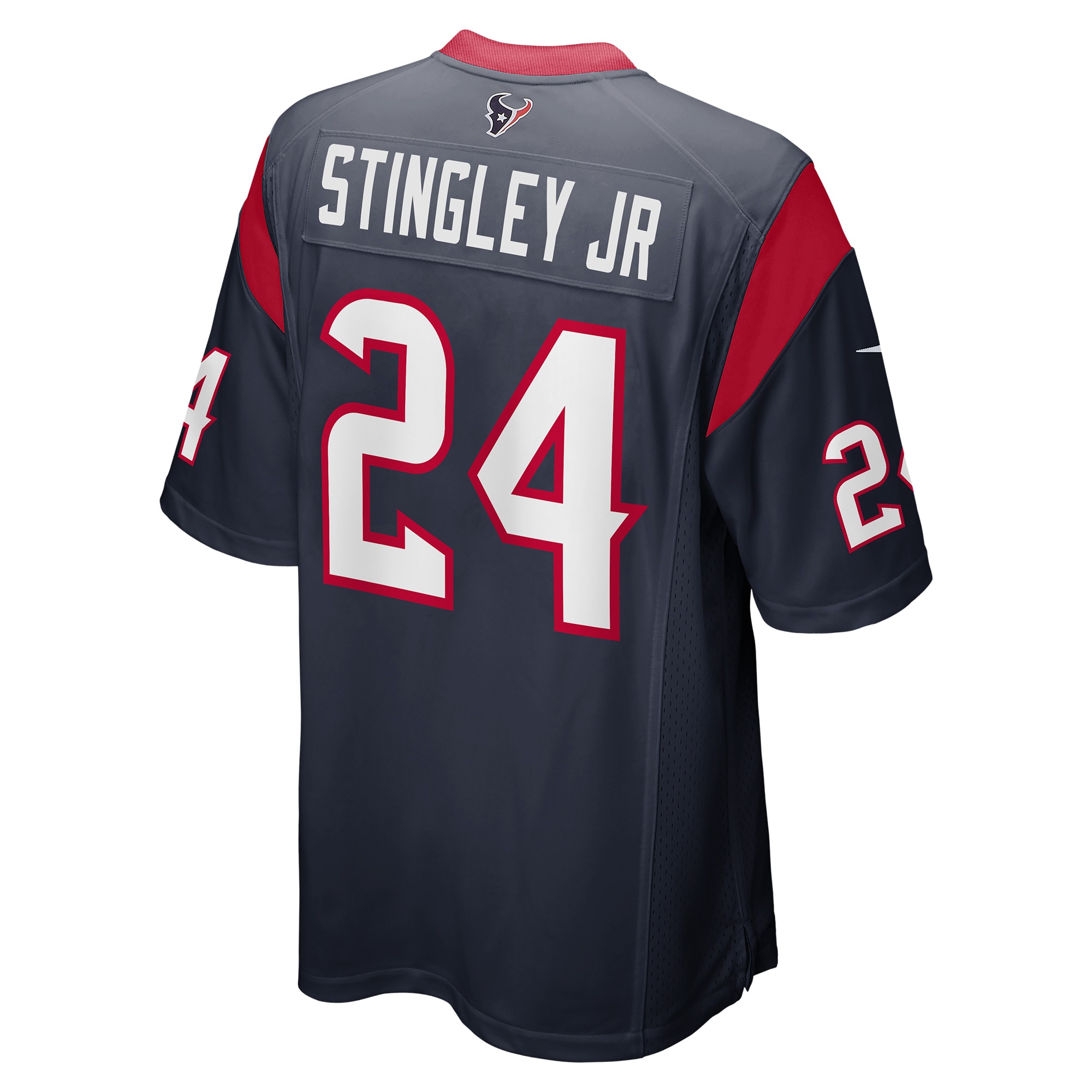 Men's Houston Texans Jerseys Navy Derek Stingley Jr. 2022 NFL Draft First Round Pick Game Style