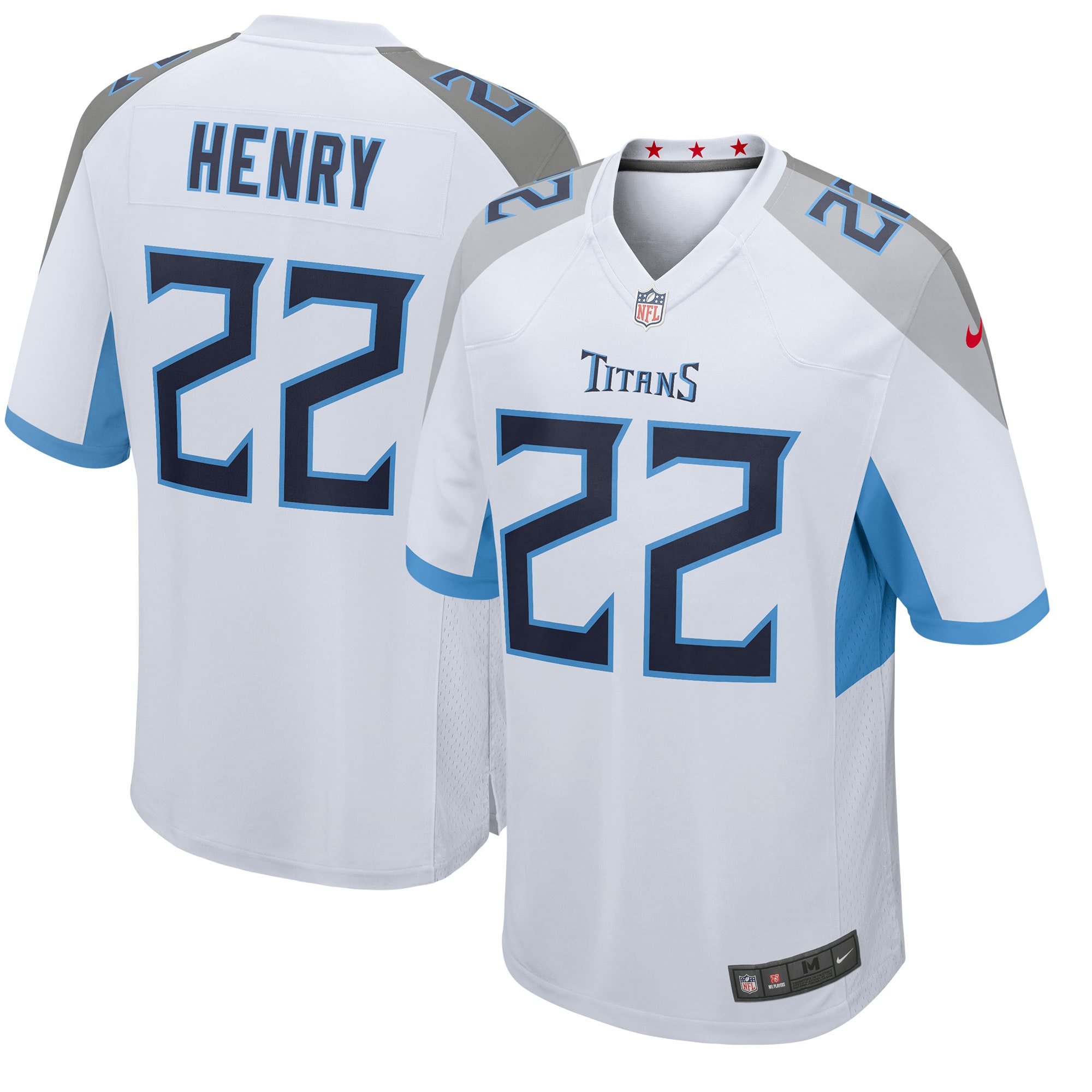 Men's Tennessee Titans Jerseys White Derrick Henry Player Game Style