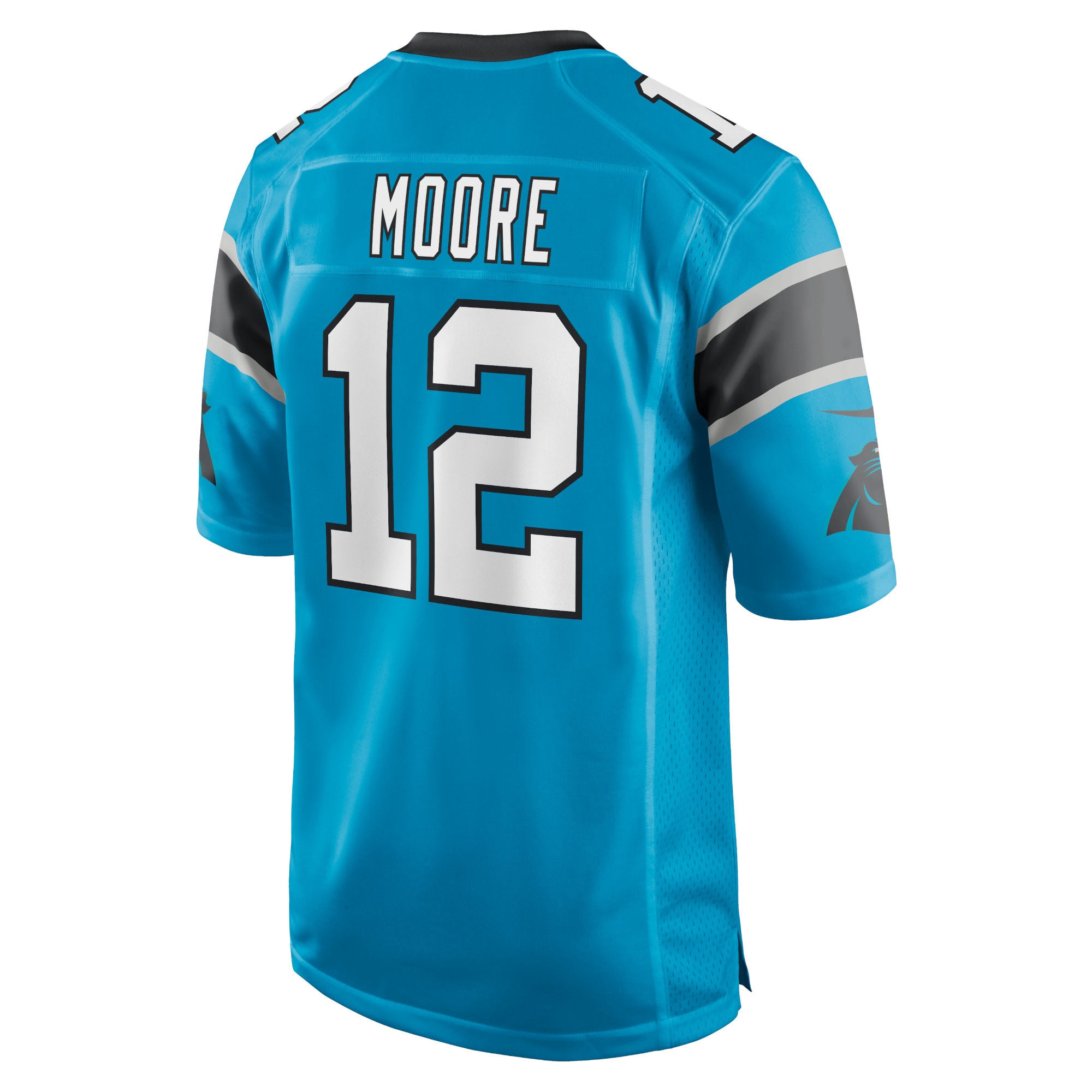 Men's Carolina Panthers Jerseys Blue D.J. Moore Game Style