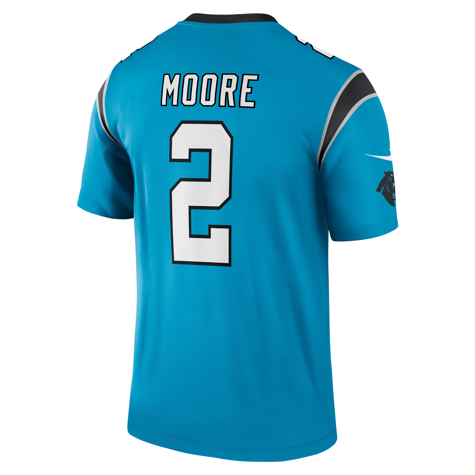 Men's Carolina Panthers Jerseys Blue D.J. Moore Legend Style