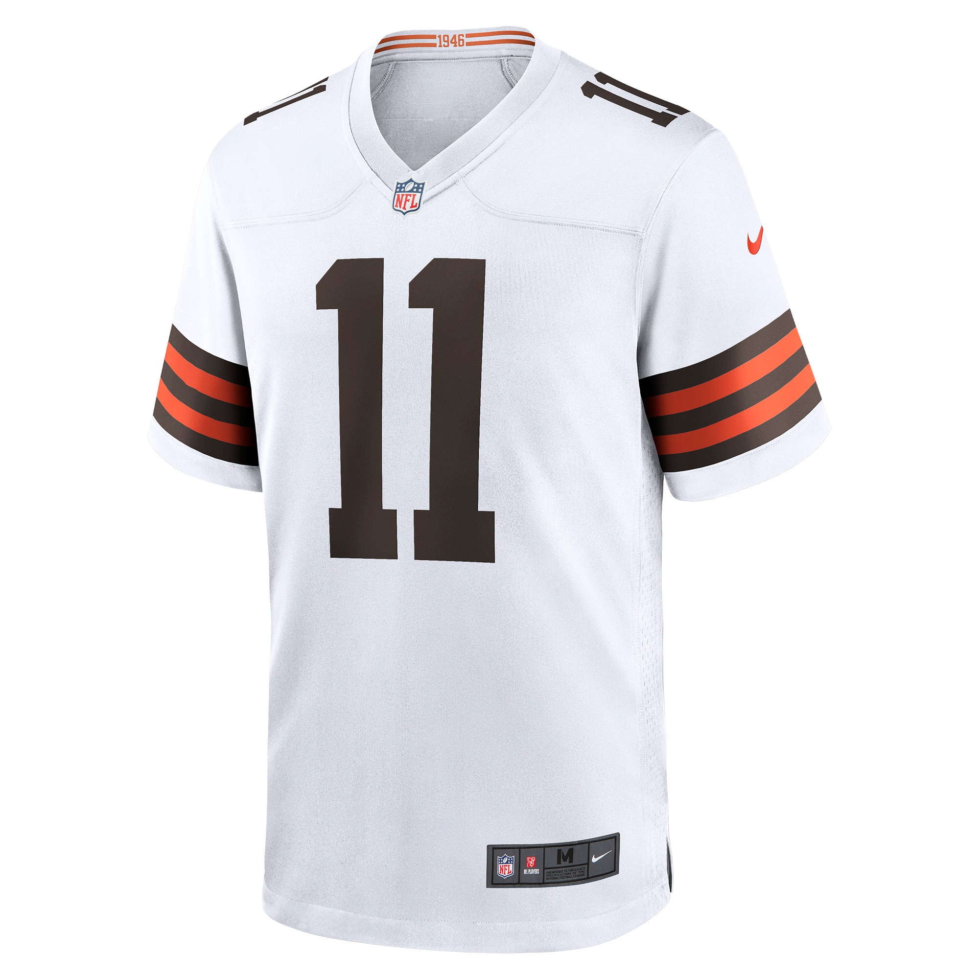 Men's Cleveland Browns Jerseys White Donovan Peoples-Jones Game Style