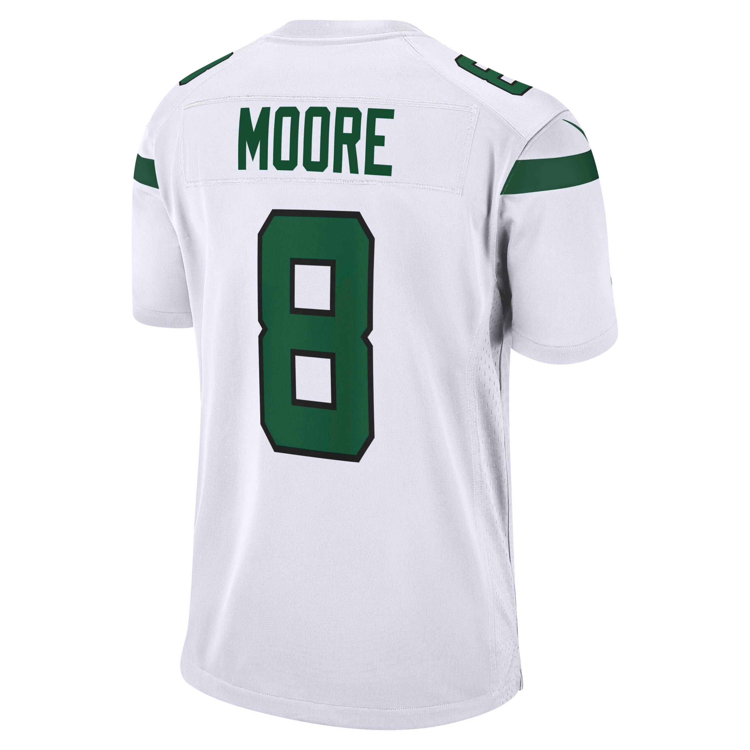 Men's New York Jets Jerseys White Elijah Moore Game Style