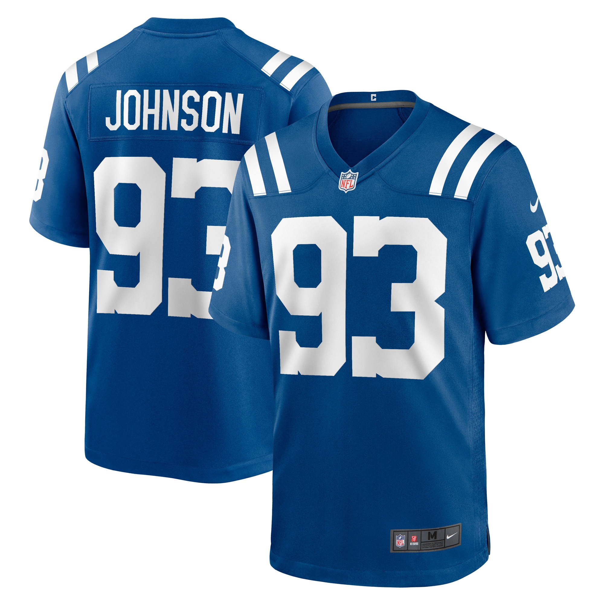 Men's Indianapolis Colts Jerseys Royal Eric Johnson Player Game Style