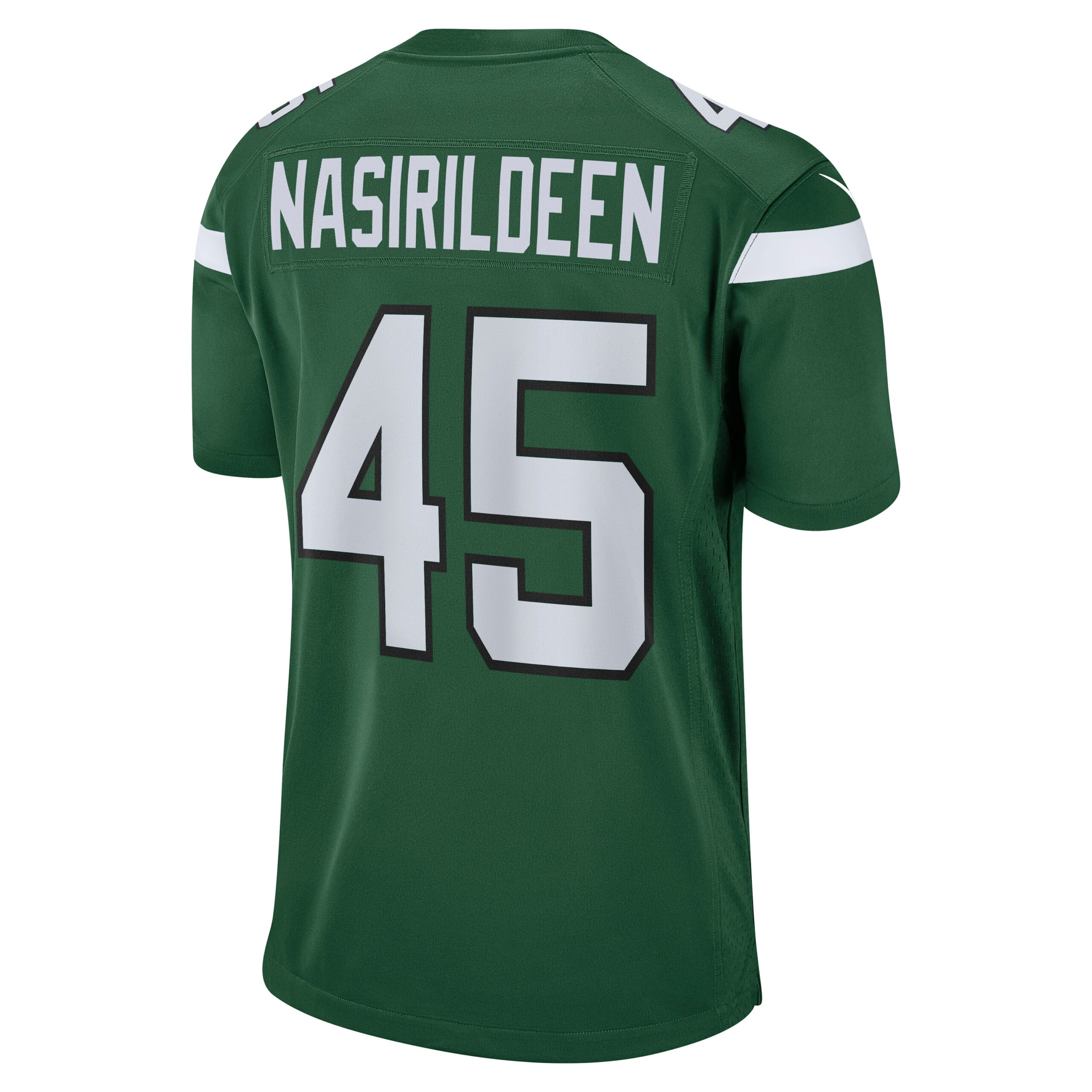 Men's New York Jets Jerseys Gotham Green Hamsah Nasirildeen Game Style