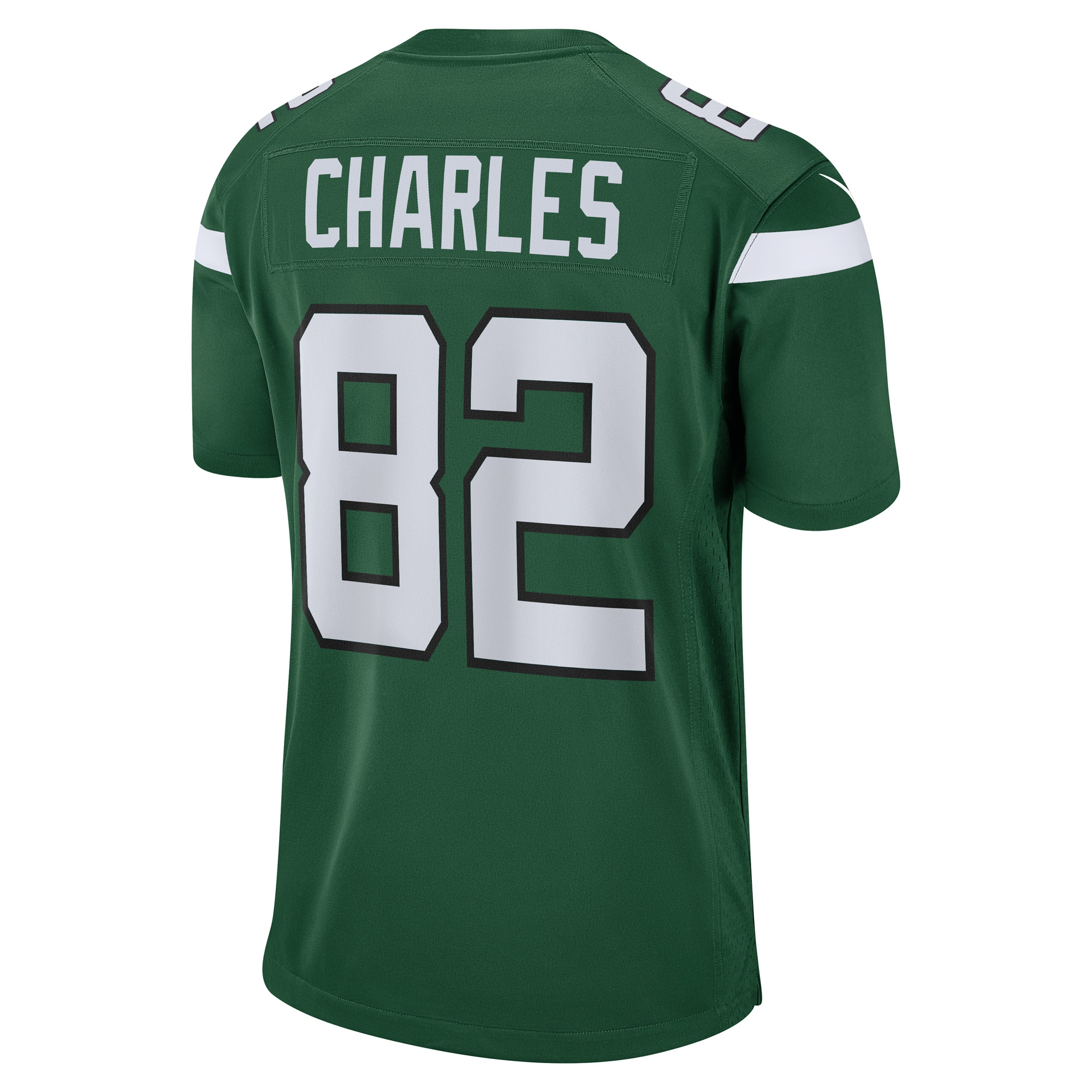 Men's New York Jets Jerseys Gotham Green Irvin Charles Game Player Style