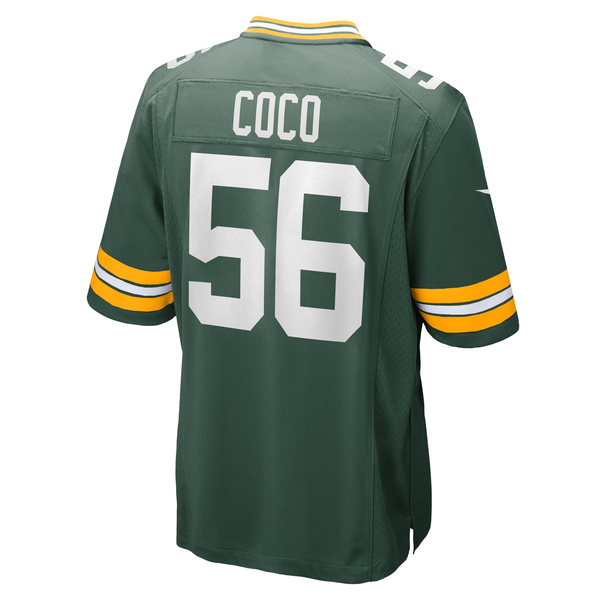 Men's Green Bay Packers Jerseys Green Jack Coco Game Player Style