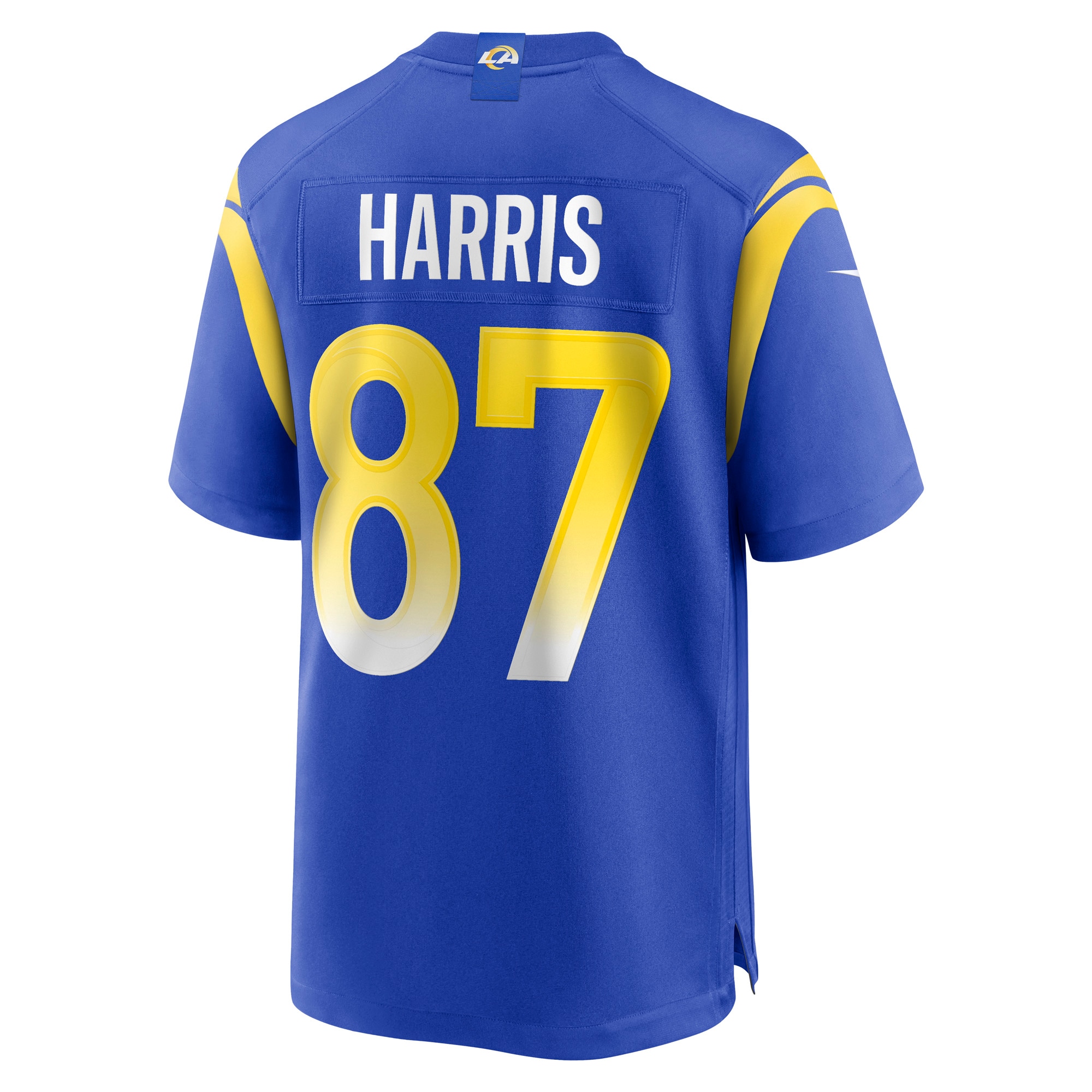 Men's Los Angeles Rams Jerseys Royal Jacob Harris Game Player Style